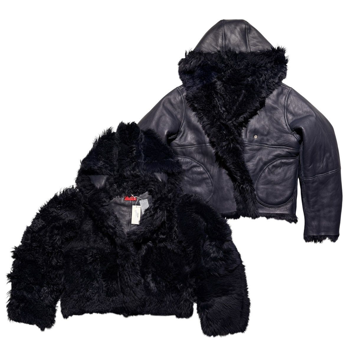 424 $5,000 Fur Shearling leather reversible jacket Size US M / EU 48-50 / 2 - 1 Thumbnail