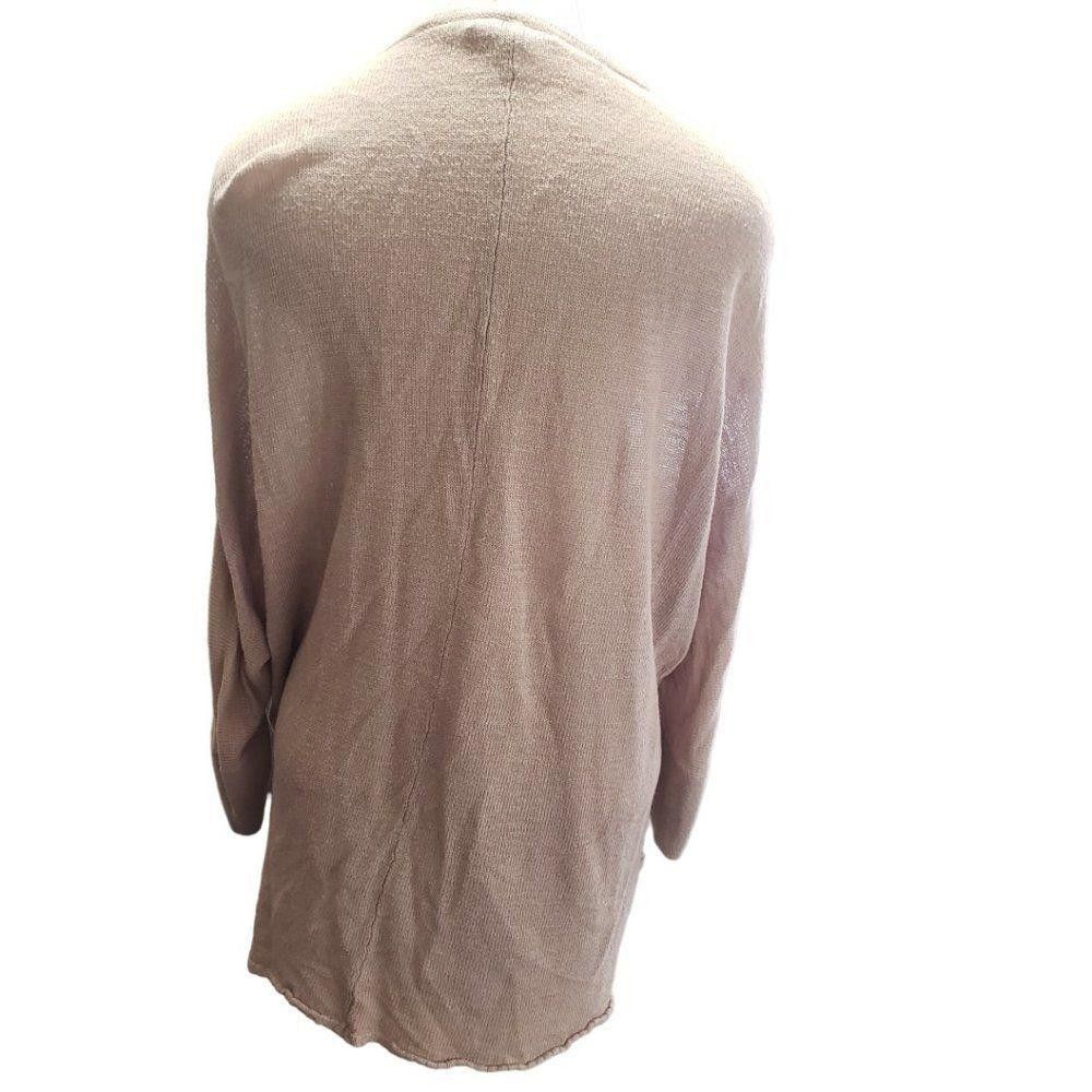 Designer Ct1396 Cable & Gauge Open Cardigan Tan Sweater Xl Size XL / US 12-14 / IT 48-50 - 2 Thumbnail