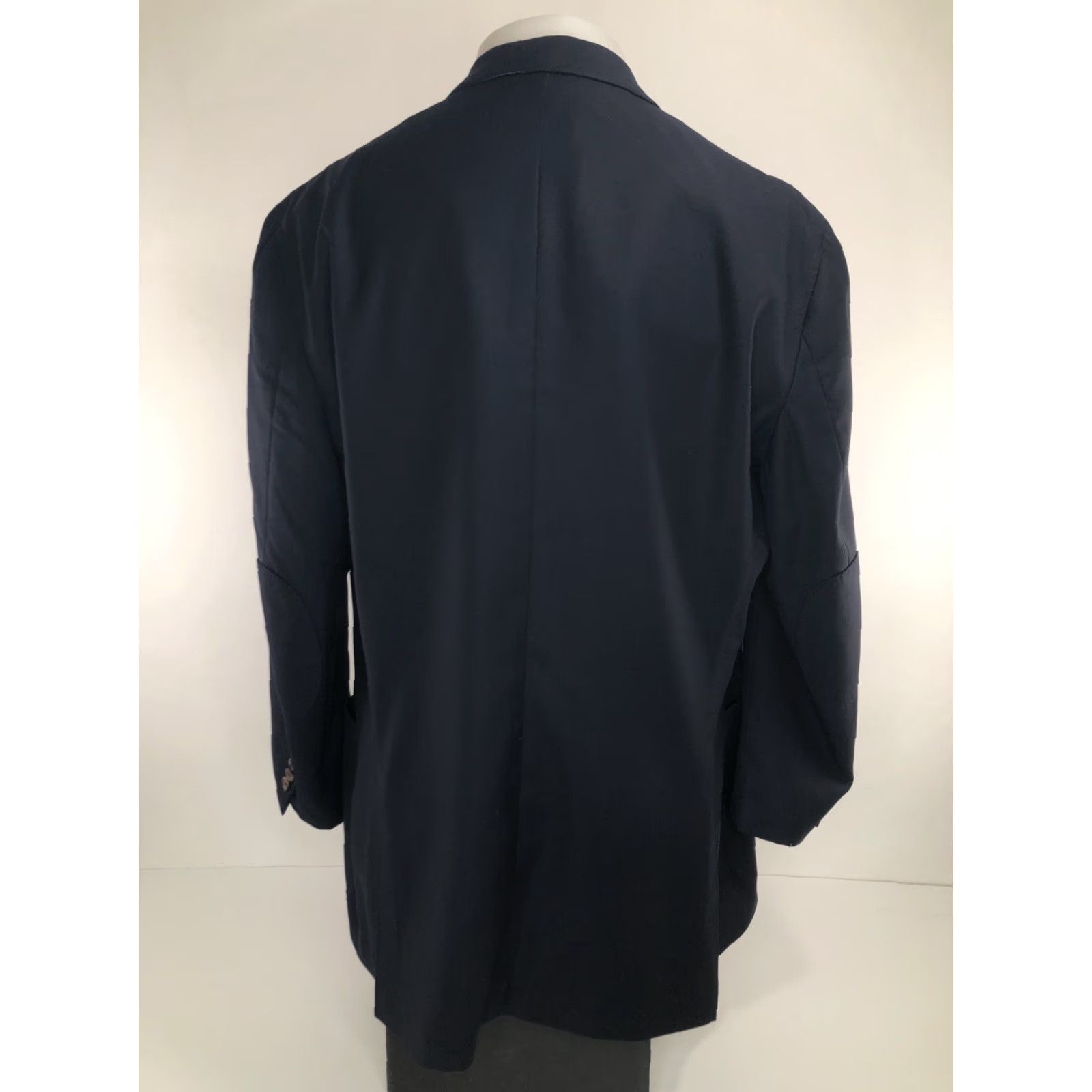 Peter Millar PETER MILLAR Blazer 46 R Wool ELBOW PATCH Unstructured - Blue - Men - 100% WOOL - EXCELLENT Size 46R - 3 Thumbnail