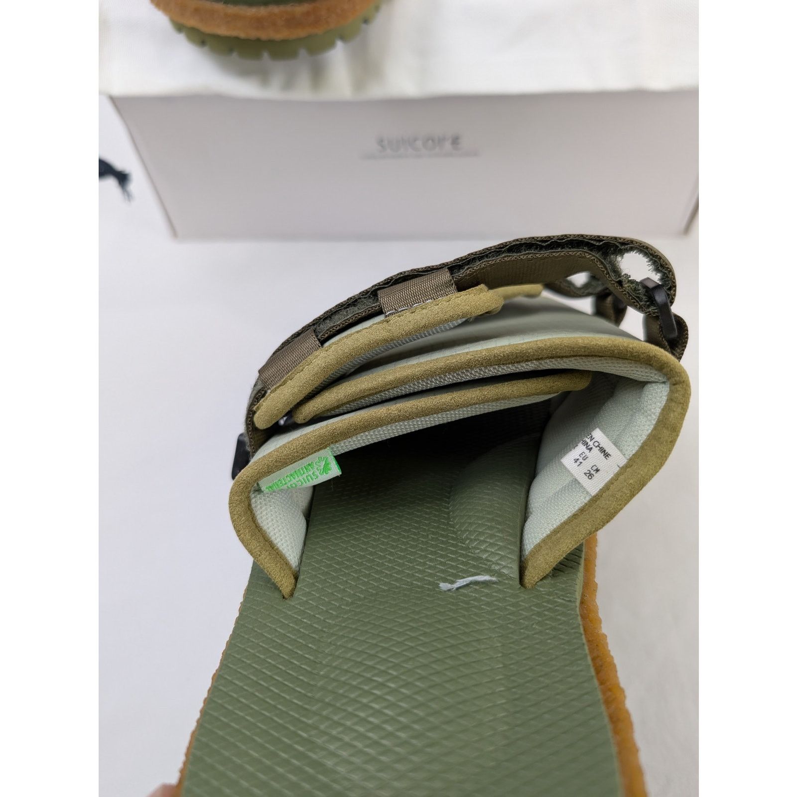 Moncler × Suicoke o1rshd1 Q:2 / Slide Slippers in Green Size US 8 / EU 41 - 21 Thumbnail