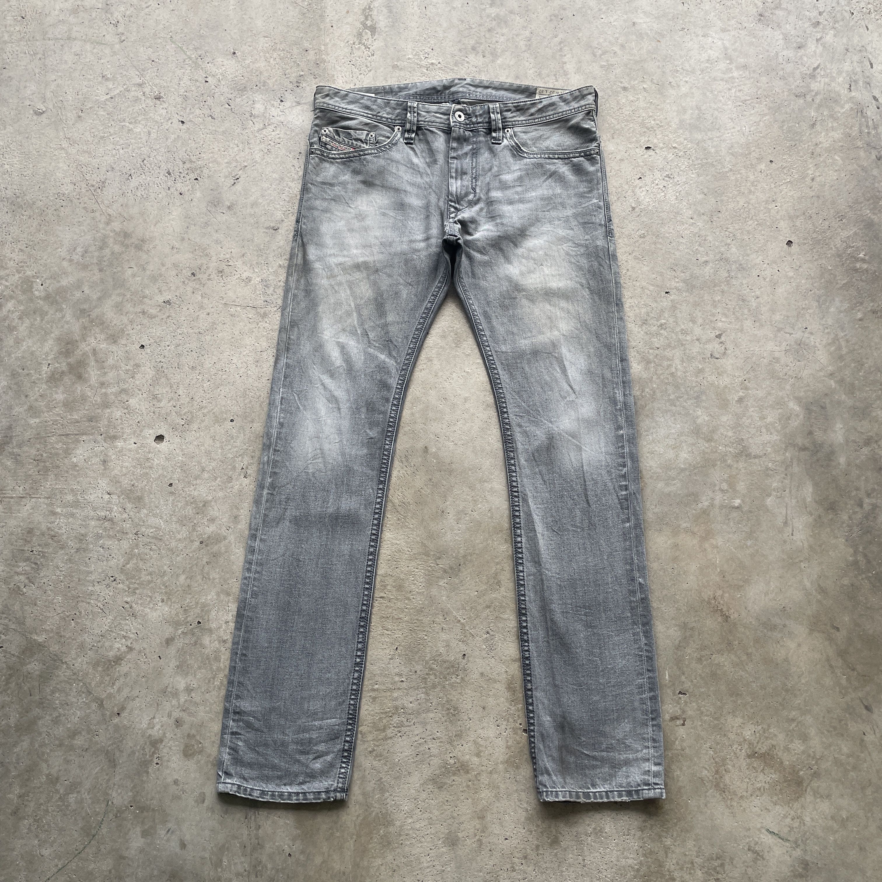Diesel W35 VINTAGE DIESEL INDUSTRY JEANS BLACK FADED DENIM PANTS Size US 35 - 2 Thumbnail
