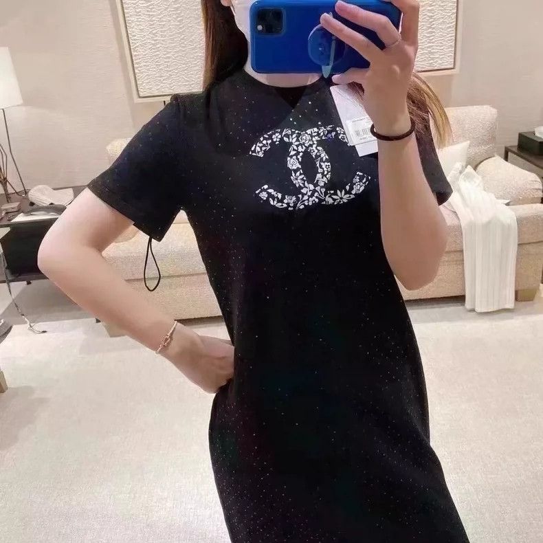 Chanel Chanel Shiny logo dress Size XXS / US 00 / IT 34 - 7 Thumbnail