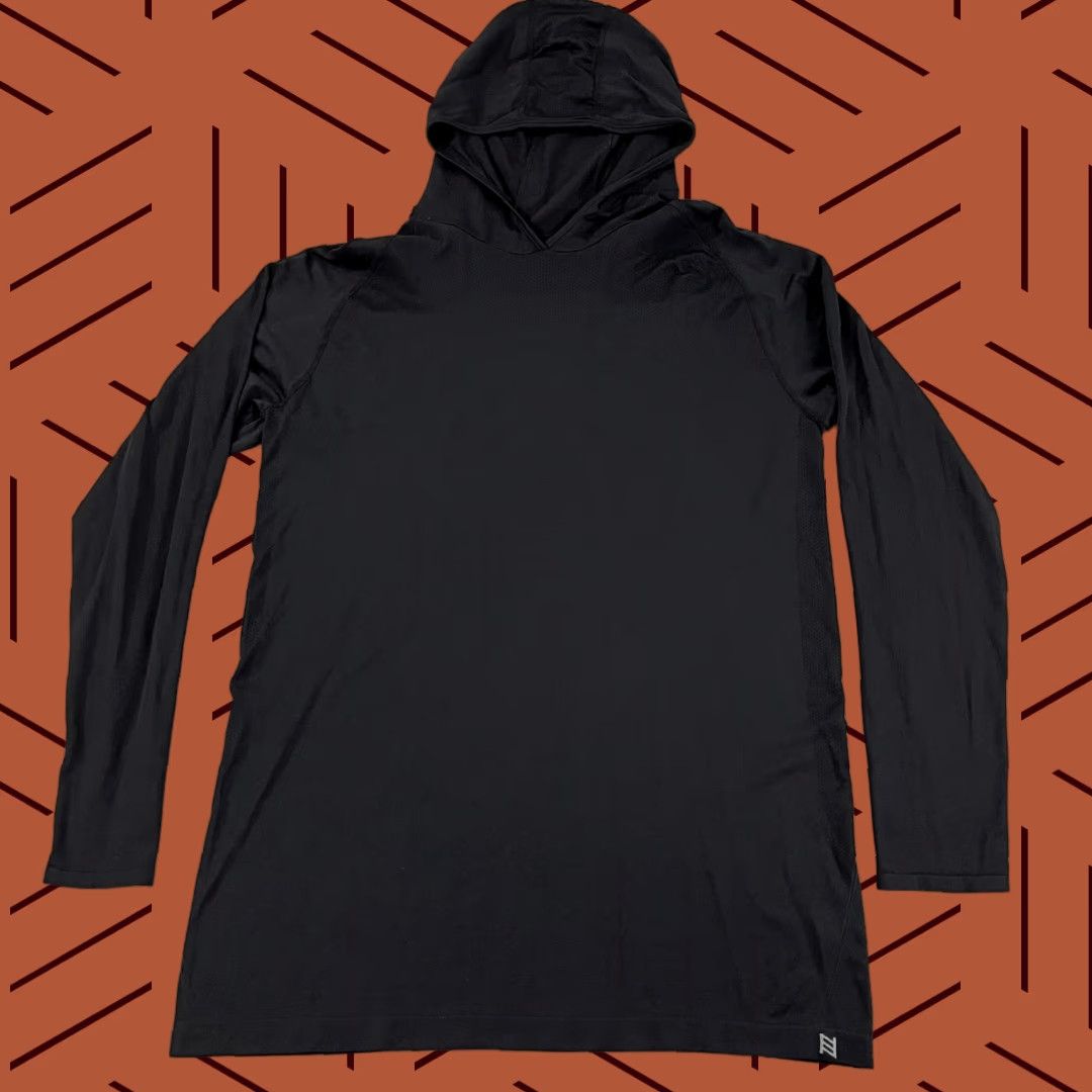 Vintage ZYIA Active Jacket Mens Extra Large Black Pullover Hoodie Lightweight Stretch Size US XL / EU 56 / 4 - 1 Thumbnail