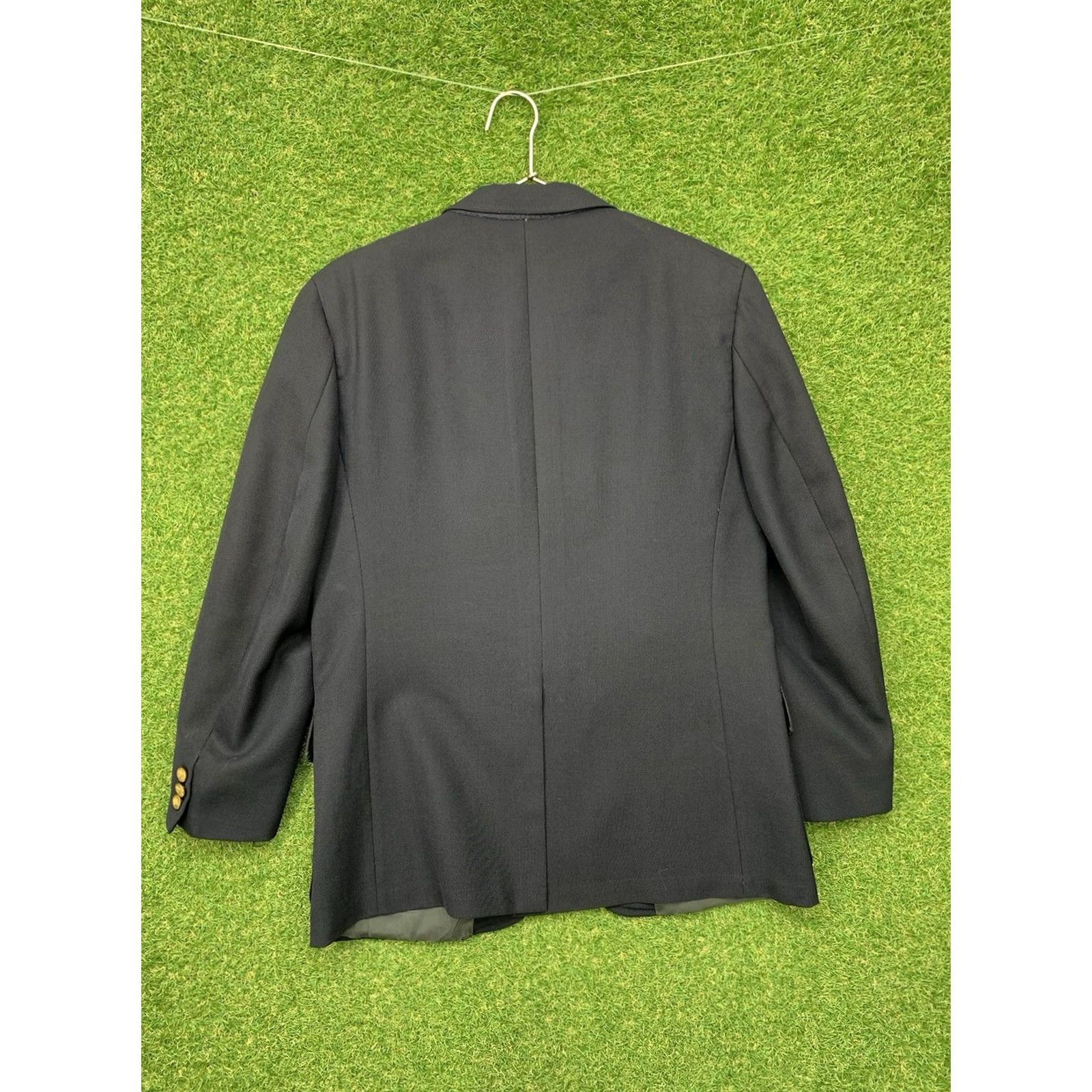 Brooks Brothers Brooks Brothers Blazer Jacket Mens 40 Sports Coat Black 2 Button Notch Lapel Single-Breasted Regular Length Tweed Vintage: No Size 40R - 2 Thumbnail
