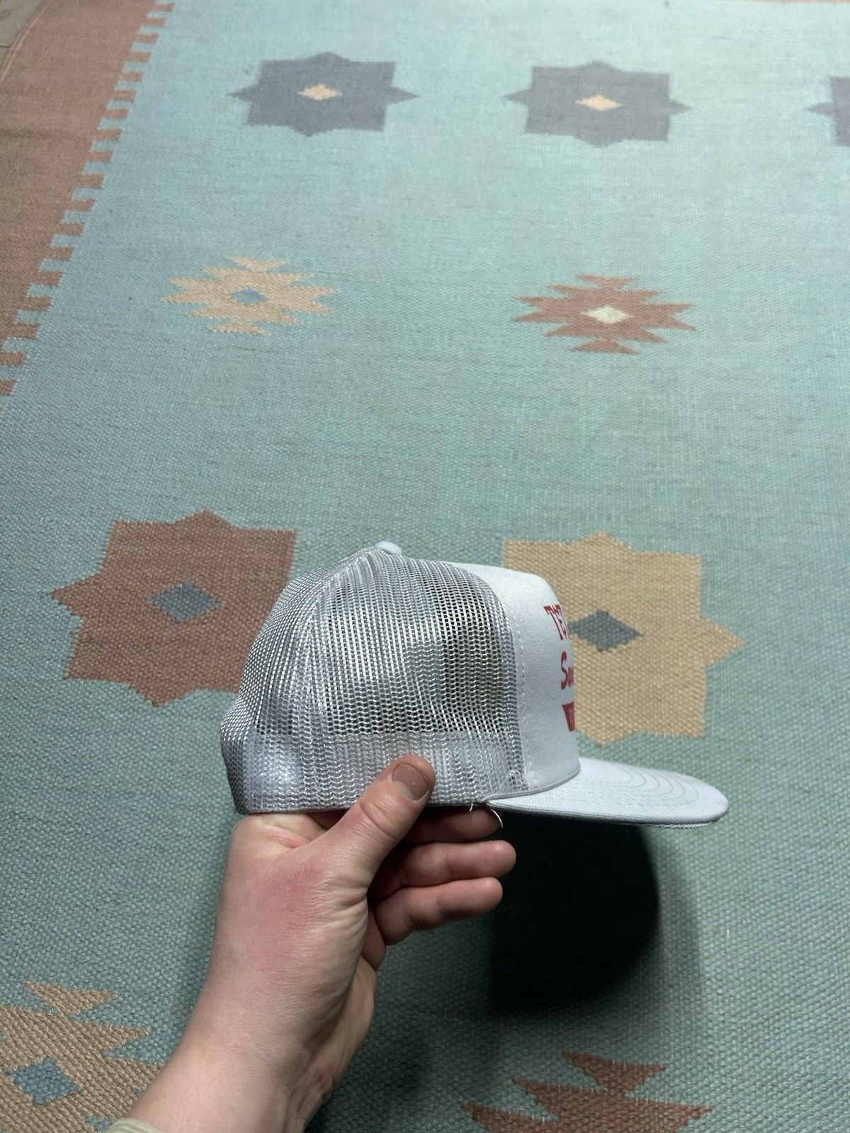 Vintage Vtg trucker hat mesh T&T construction Swartz creek Michigan Size ONE SIZE - 10 Thumbnail