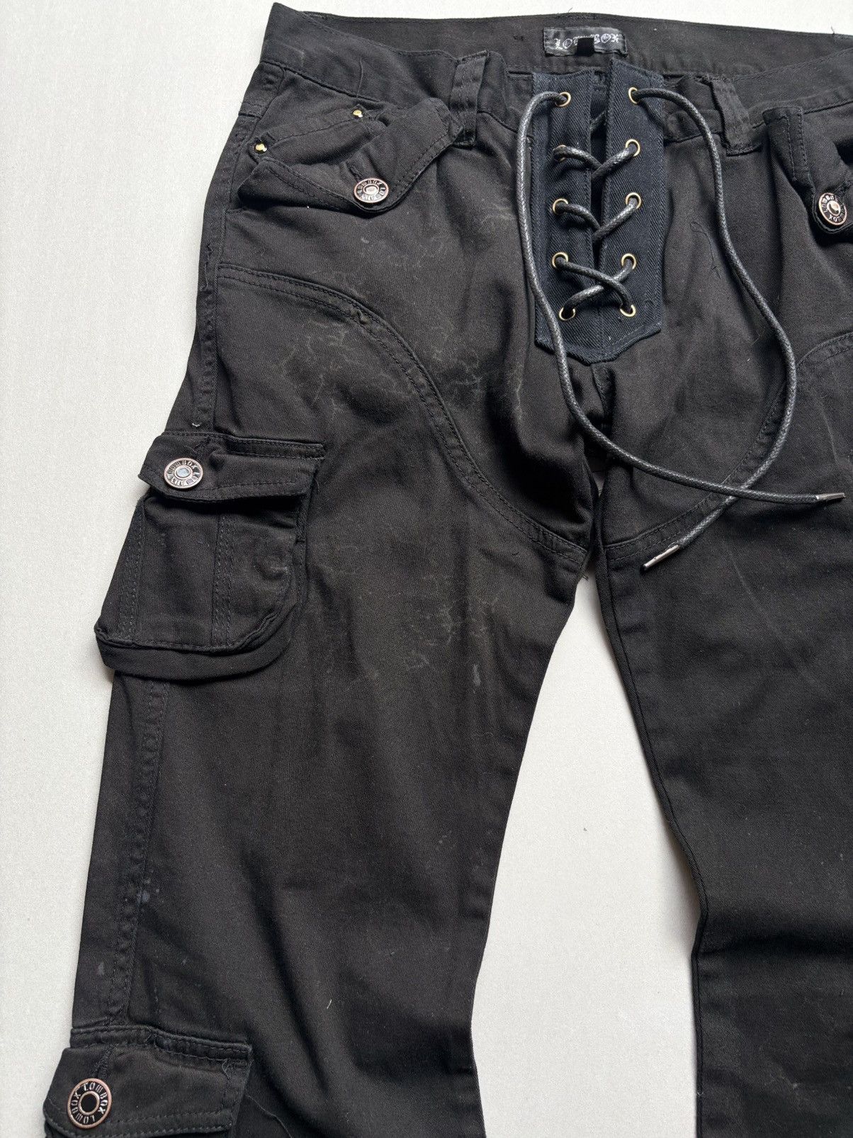 LOWBOX lace up flare cargo pants Size US 30 / EU 46 - 4 Thumbnail
