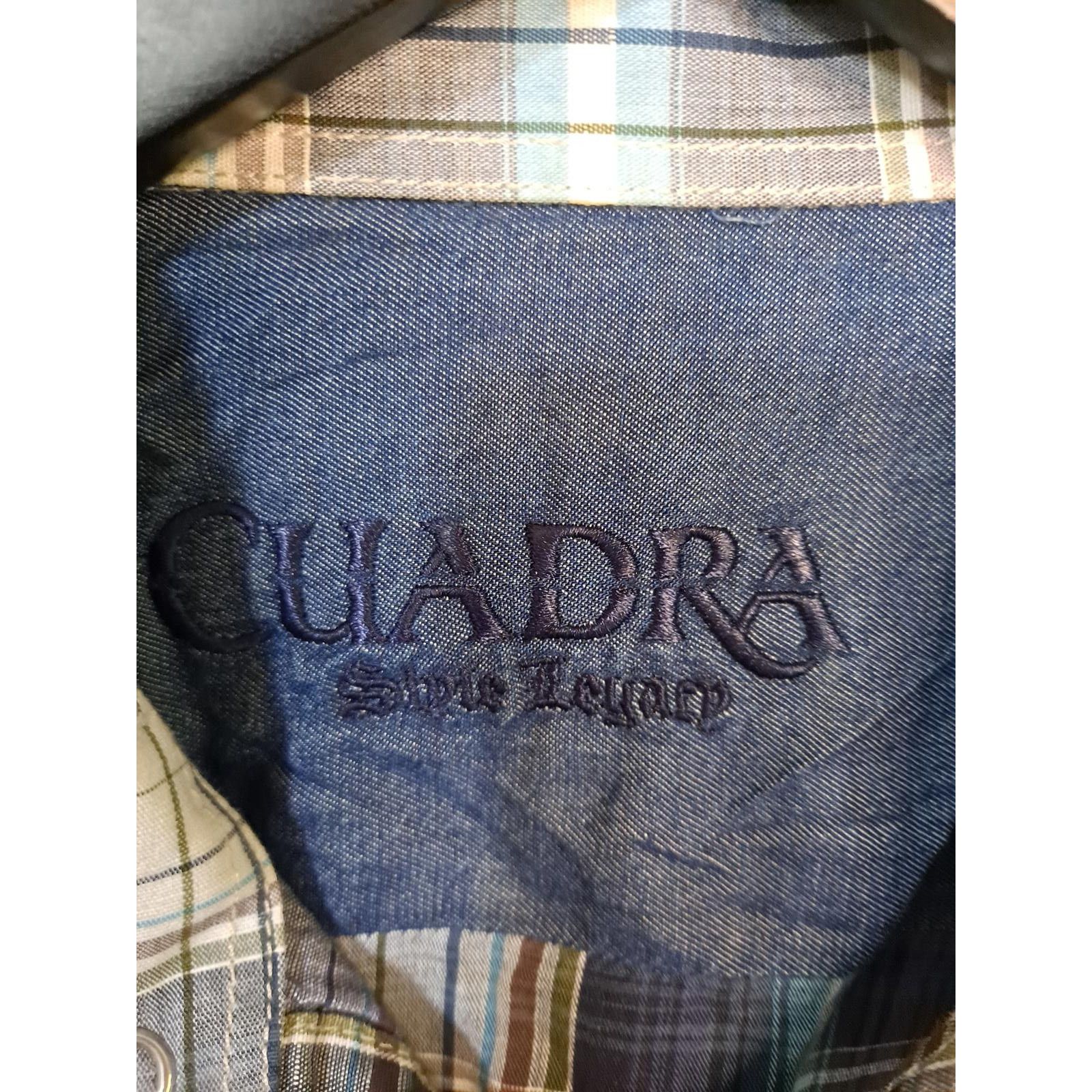 Other Cuadra Blue, Brown and Black Plaid Snap Up Shirt Size US M / EU 48-50 / 2 - 4 Thumbnail