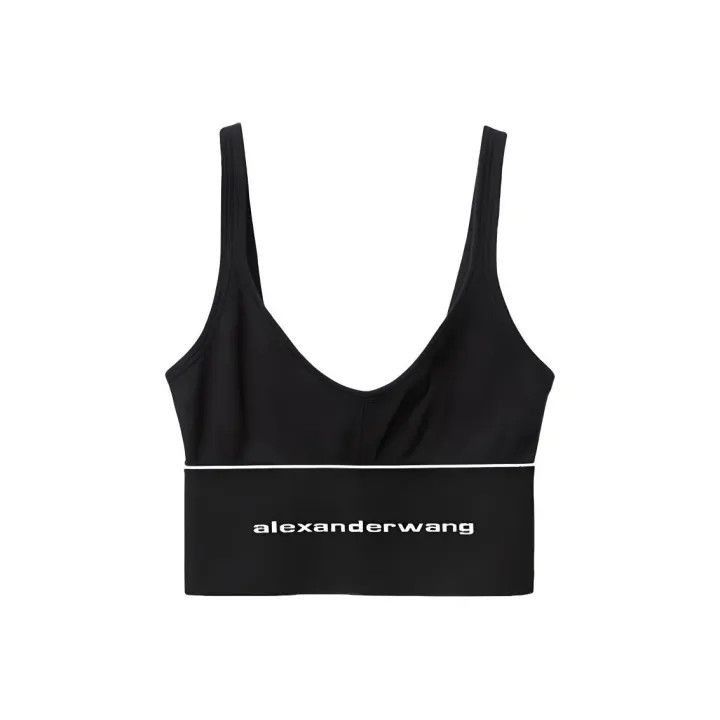 Alexander Wang Alexander Wang Black Logo Sports Bra - Size XS / US 0-2 / IT 36-38 - 1 Thumbnail