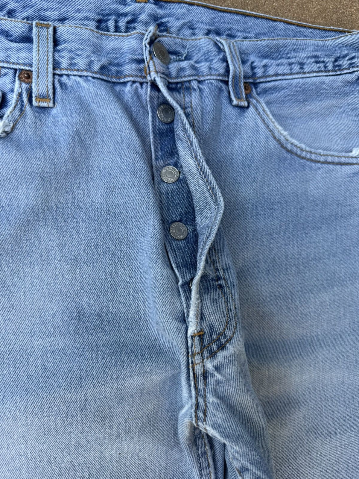 Levi's Vintage 90s Levi’s 501xx Buttonfly Straight Leg Jeans 33x29 Size US 33 - 5 Thumbnail