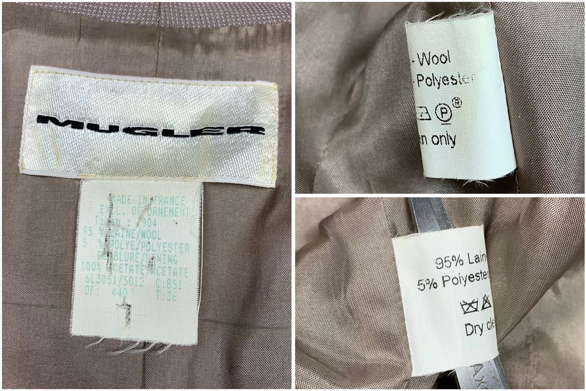 Mugler 90s Thierry Mugler Trouser Pant Suit With belt Beige Size 36 Size S / US 4 / IT 40 - 9 Thumbnail