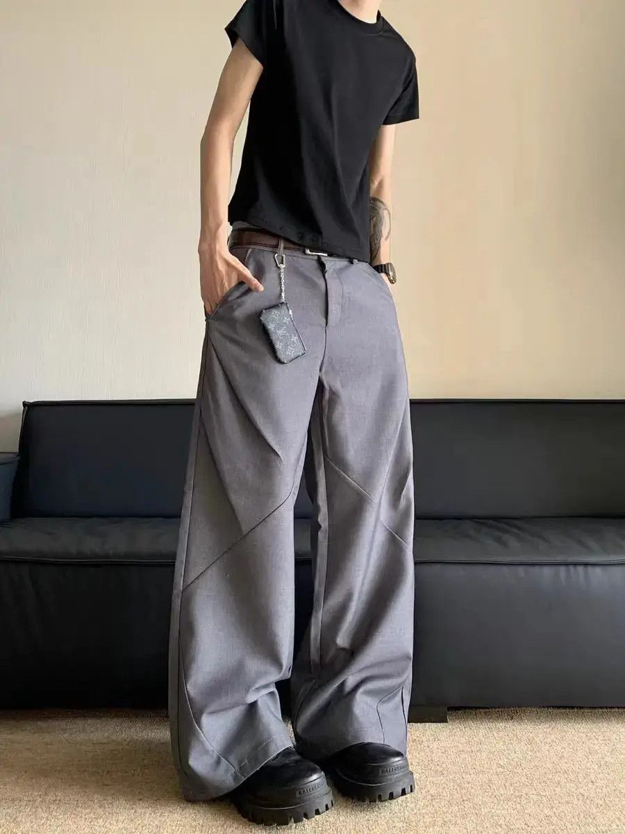 Japanese Brand × Jean Simple and loose straight leg casual pants Size US 32 / EU 48 - 1 Thumbnail