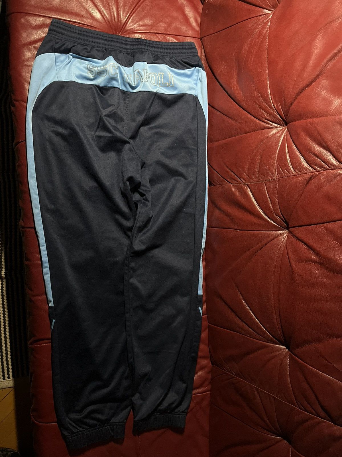 Macron × Vintage Vintage Macron Napoli Sport Trousers 2010s Size US 38 / EU 54 - 2 Thumbnail