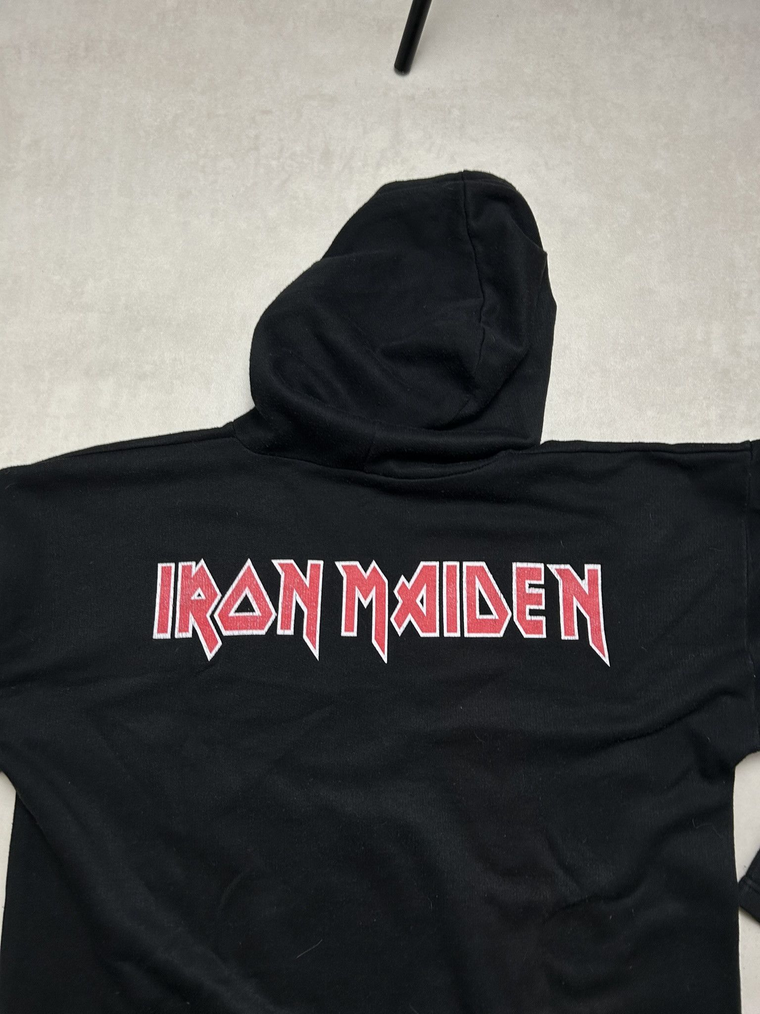Band Tees Vintage Iron Maiden Print Hoodie 90s Boxy Fit Size US M / EU 48-50 / 2 - 4 Thumbnail