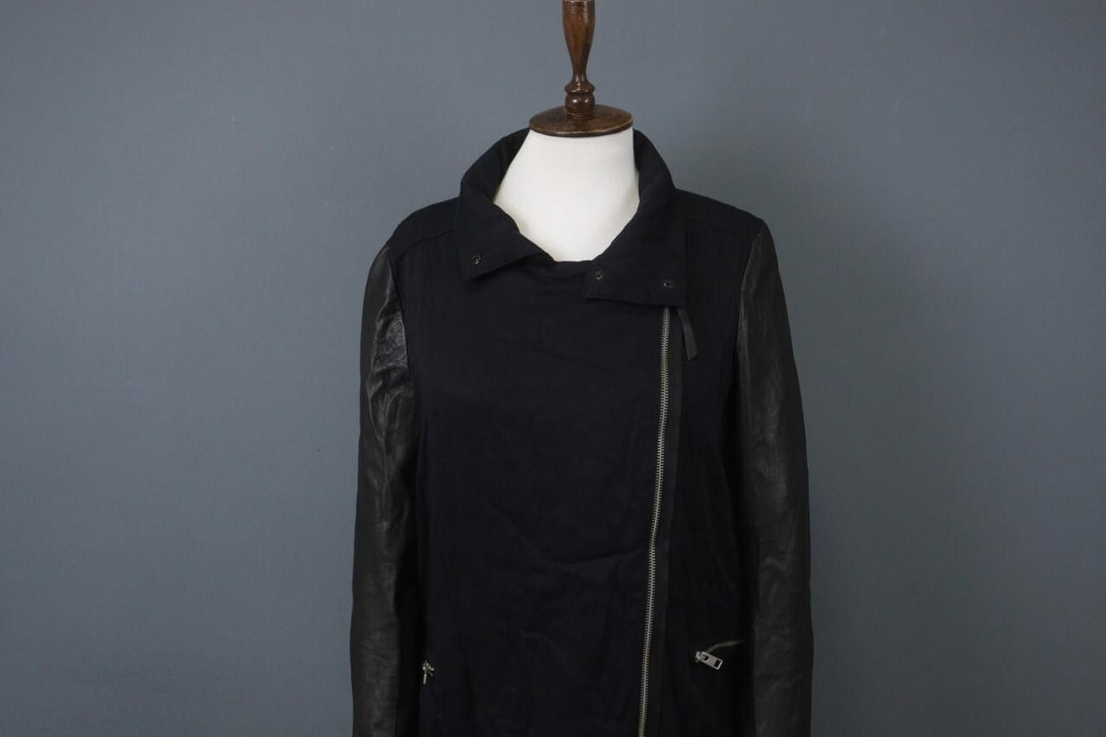 Allsaints AllSaints Black Lyocell Mock Zipper Knox Parka Jacket Size 4 Size S / US 4 / IT 40 - 2 Thumbnail