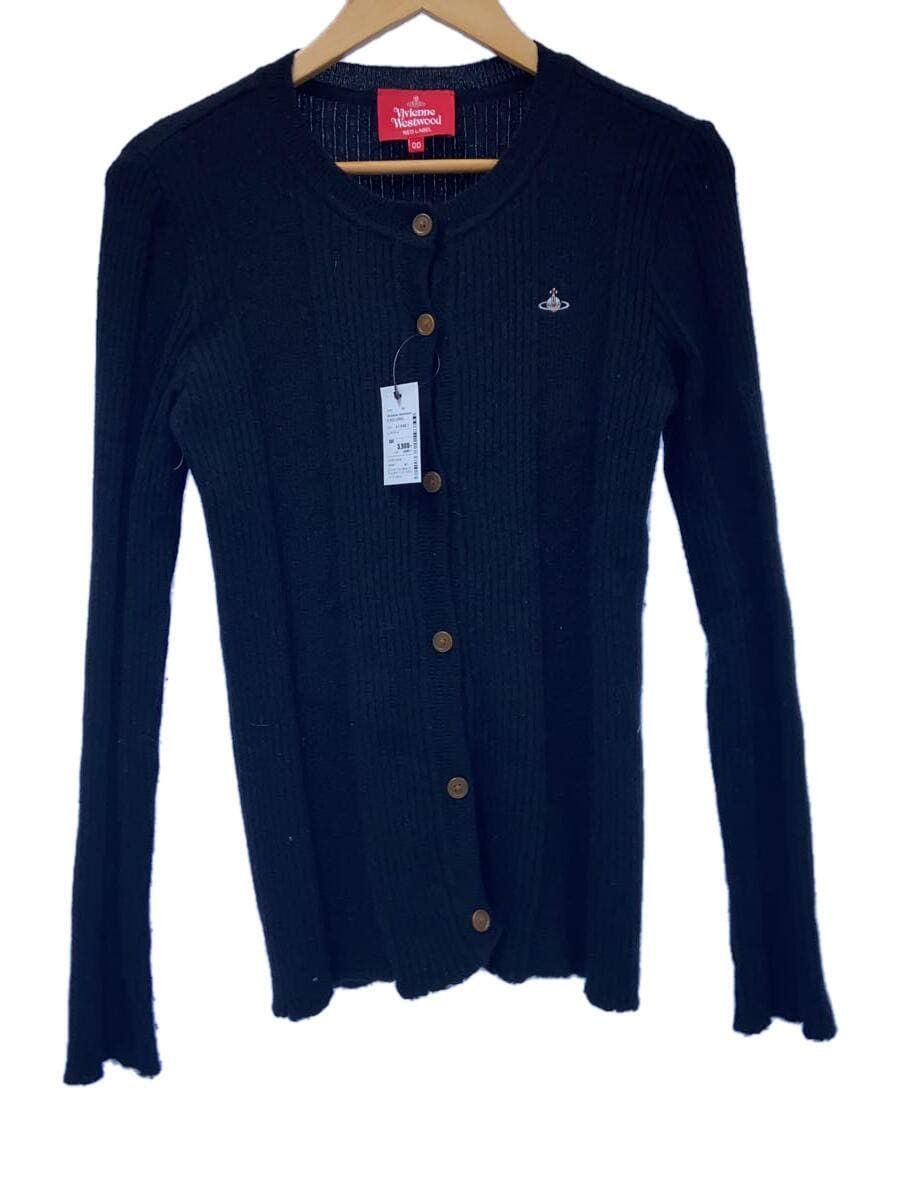 image of Vivienne Westwood Orb Wool Cardigan in Black, Women's (Size XS)