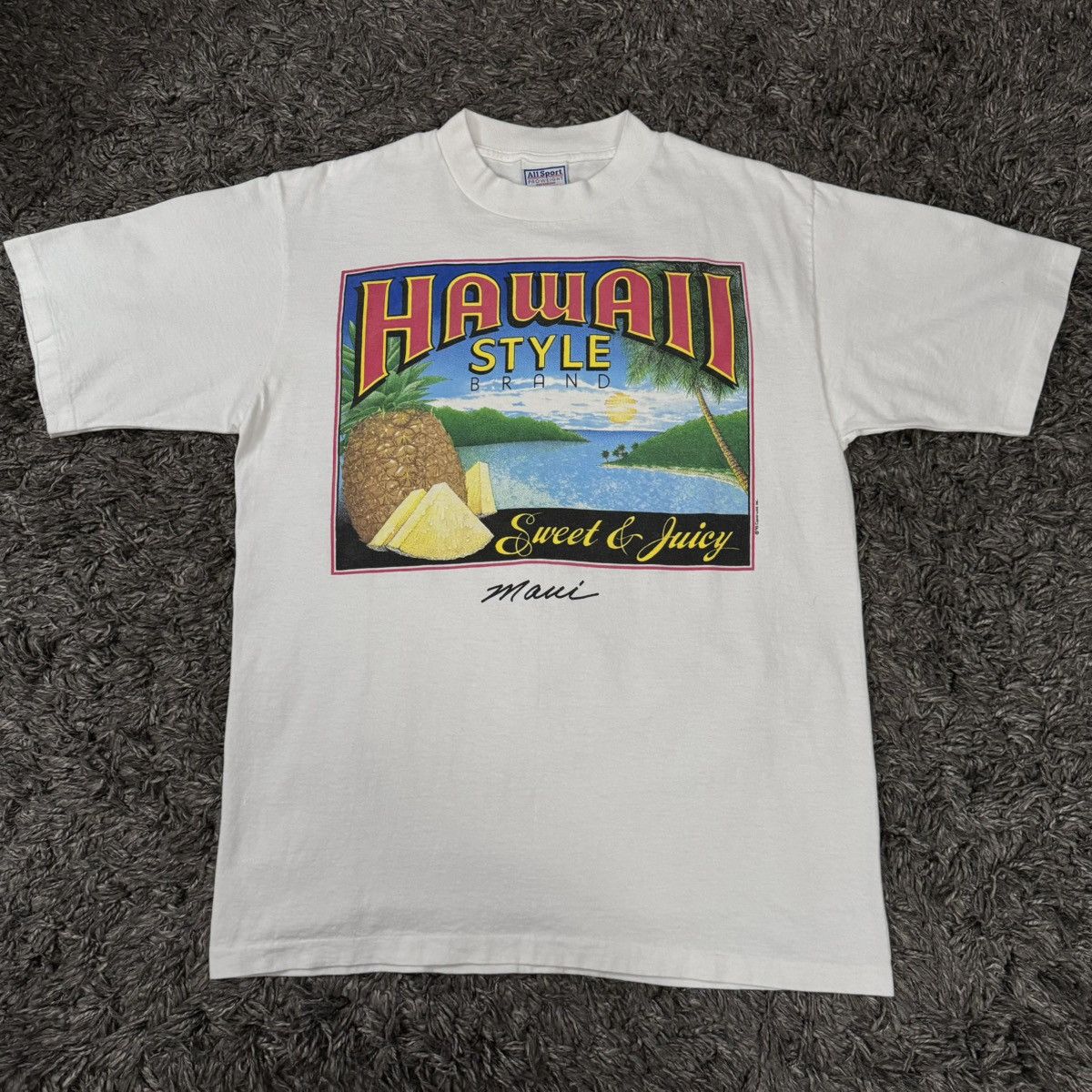 All Sport Vintage 90s Maui Hawaii Vacation Tee Size US L / EU 52-54 / 3 - 5 Thumbnail