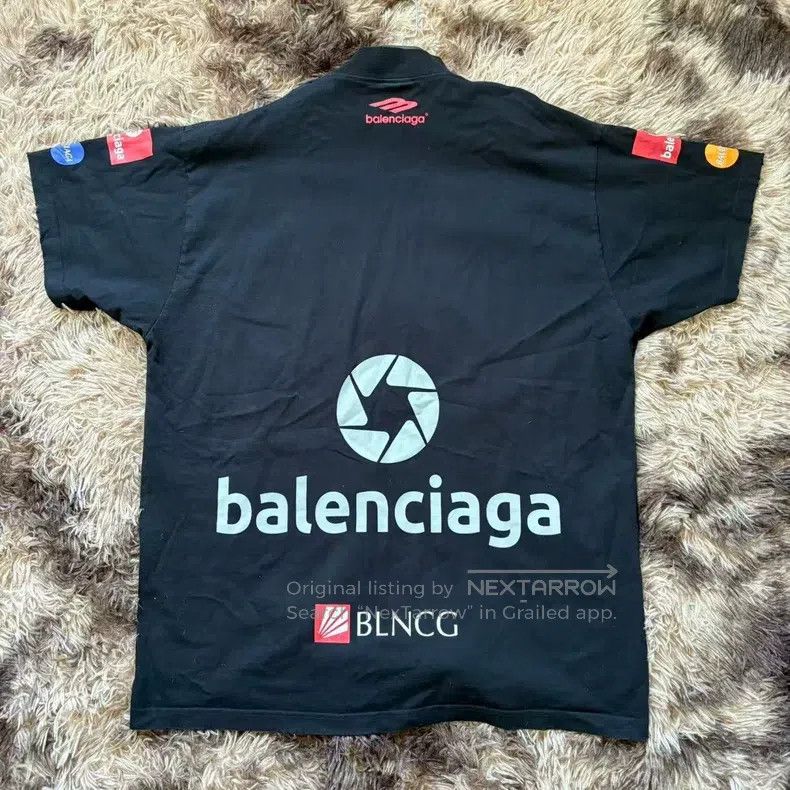 Balenciaga Balenciaga Letter Icon Half High Neck Pullover Short Sleev Size US L / EU 52-54 / 3 - 2 Thumbnail