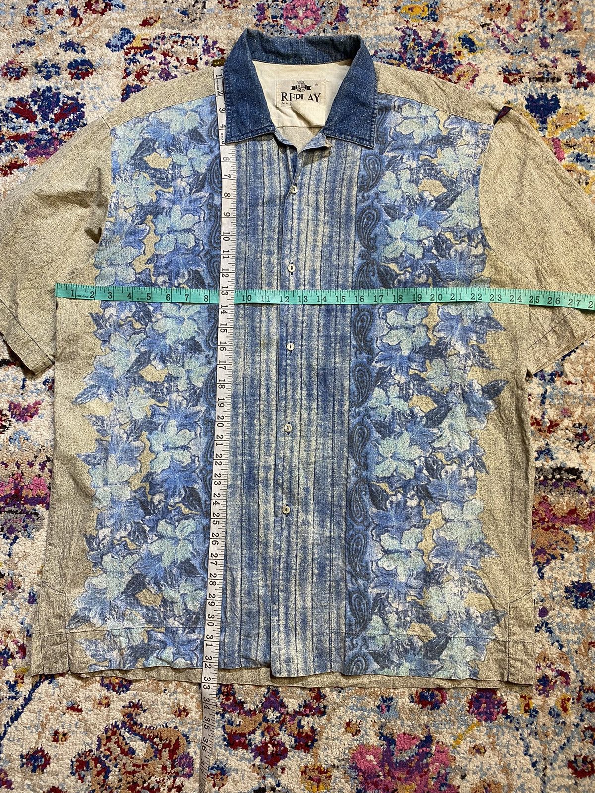 Replay × Vintage REPLAY Aloha Hawaii Union Made Button Up Shirts Size US XL / EU 56 / 4 - 19 Thumbnail