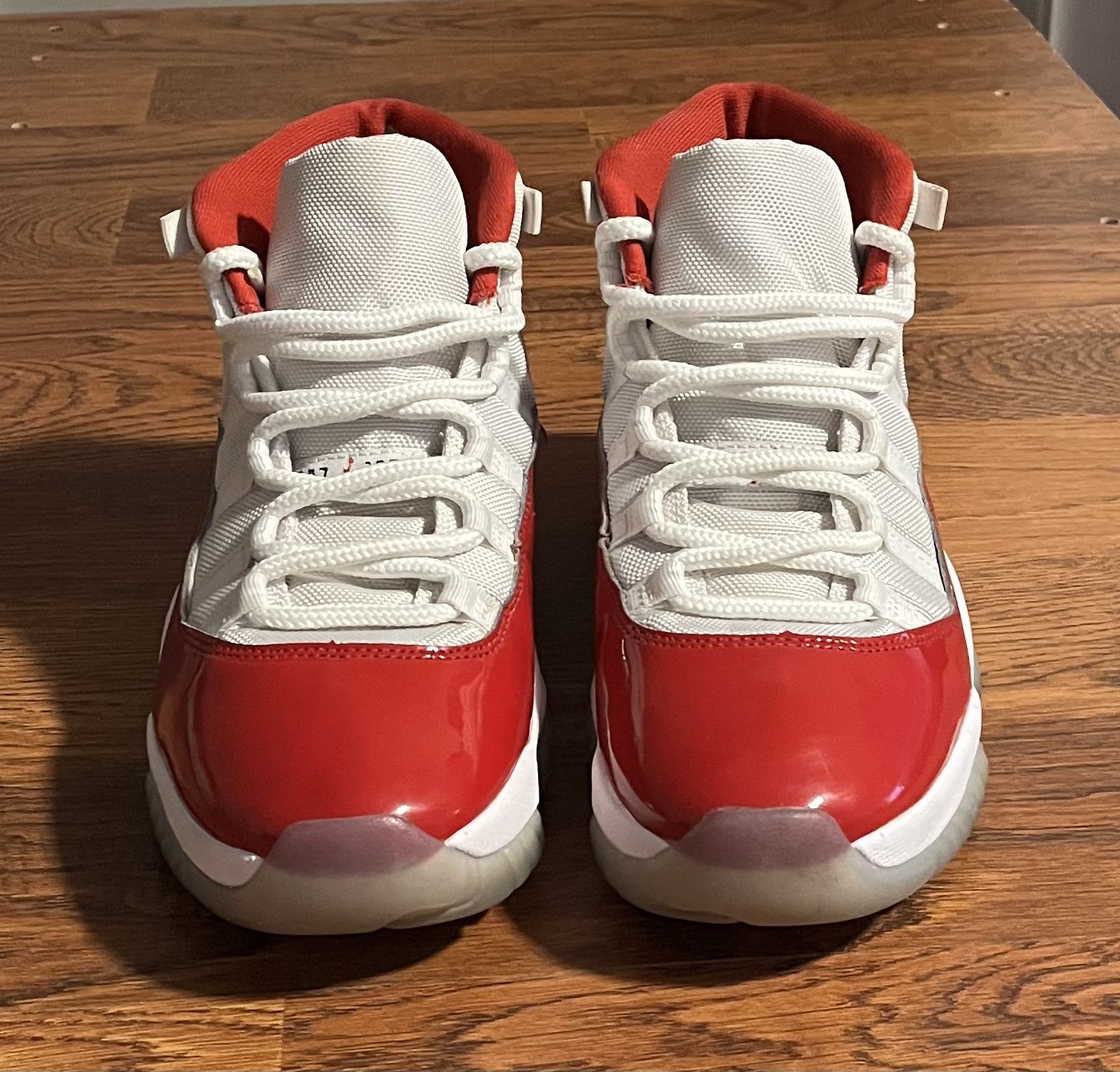 Jordan Brand Air Jordan 11 Retro Cherry White Varsity Red Sneakers Size US 9 / EU 42 - 4 Thumbnail