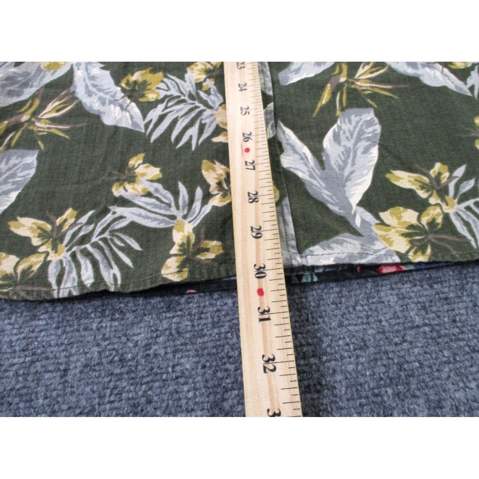 Allsaints AllSaints Shirt Mens M Green Black Floral Heavy Classic Business Preppy Hawaiian Shirt Size US L / EU 52-54 / 3 - 4 Thumbnail