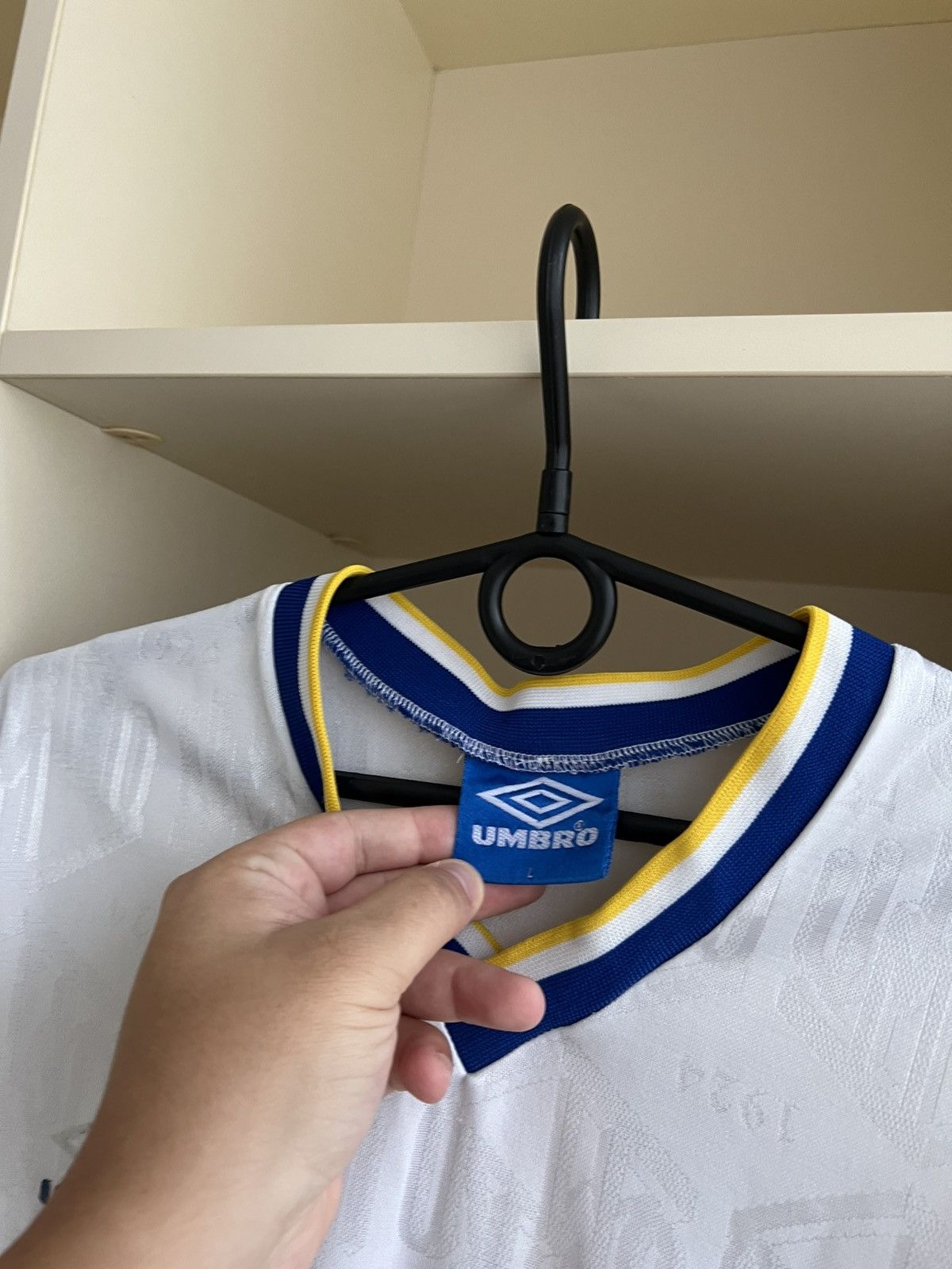 Umbro Vintage 90s Umbro Jersey Football Long Sleeve Soccer Size L Size US L / EU 52-54 / 3 - 18 Thumbnail