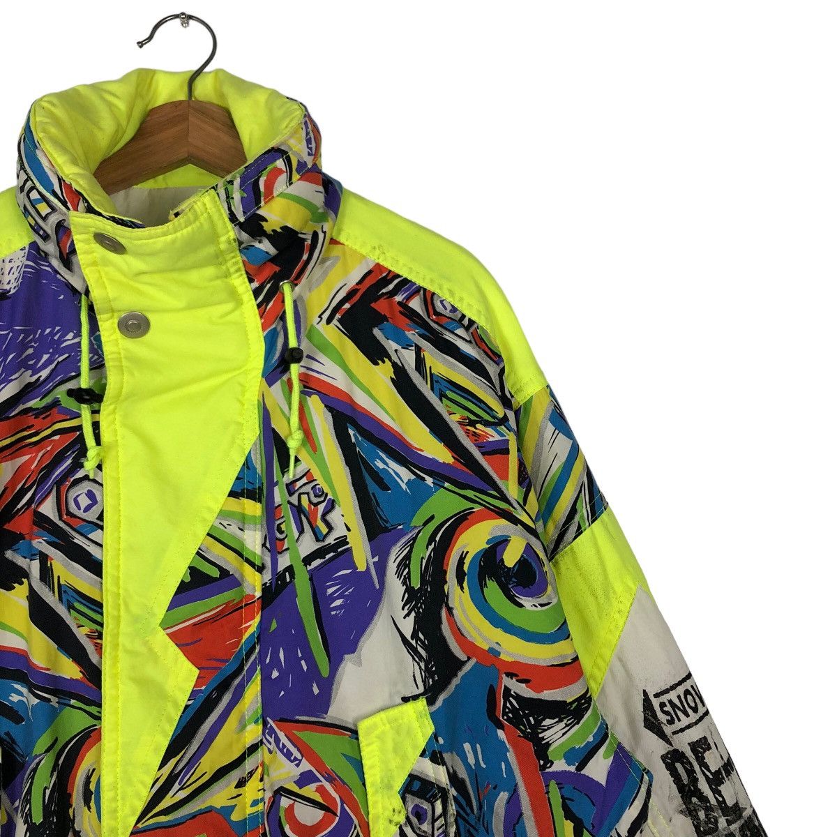 Japanese Brand 🔥Vintage Bomber Jacket Ski Be Pop Japan Colour Full Design Size US M / EU 48-50 / 2 - 6 Thumbnail
