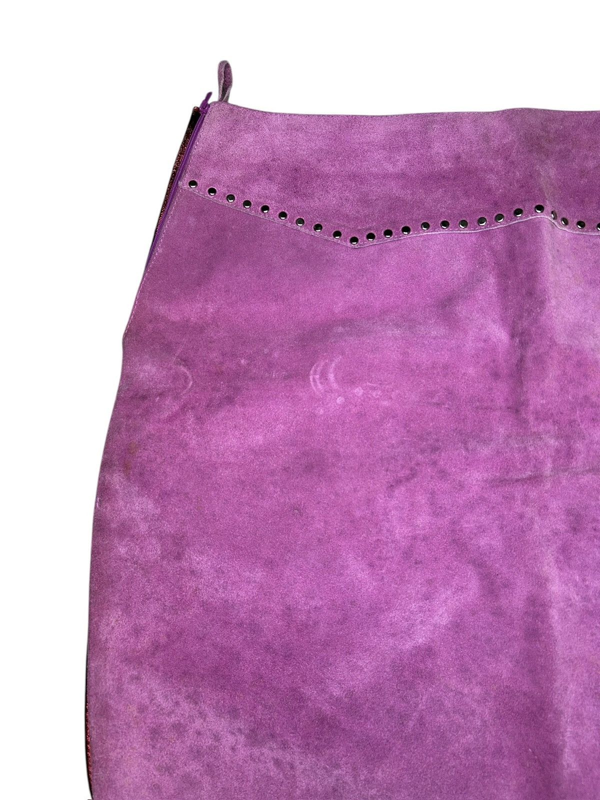 Miu Miu Suede Skirt Size 27" / US 4 / IT 40 - 8 Thumbnail