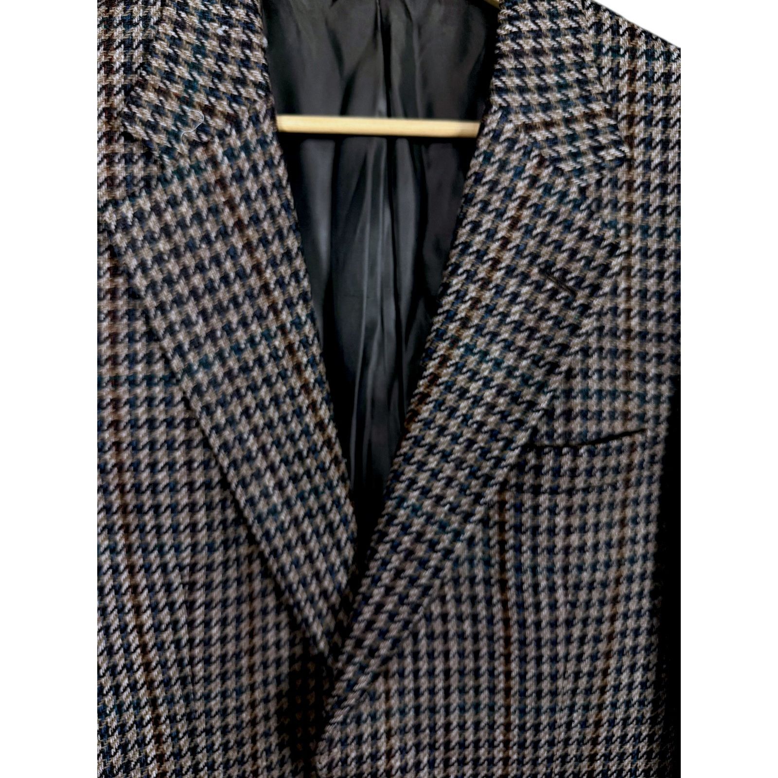 Burberry Vintage Men's Burberrys London 100% Tweed Wool Blazer 42R Size 42R - 7 Thumbnail