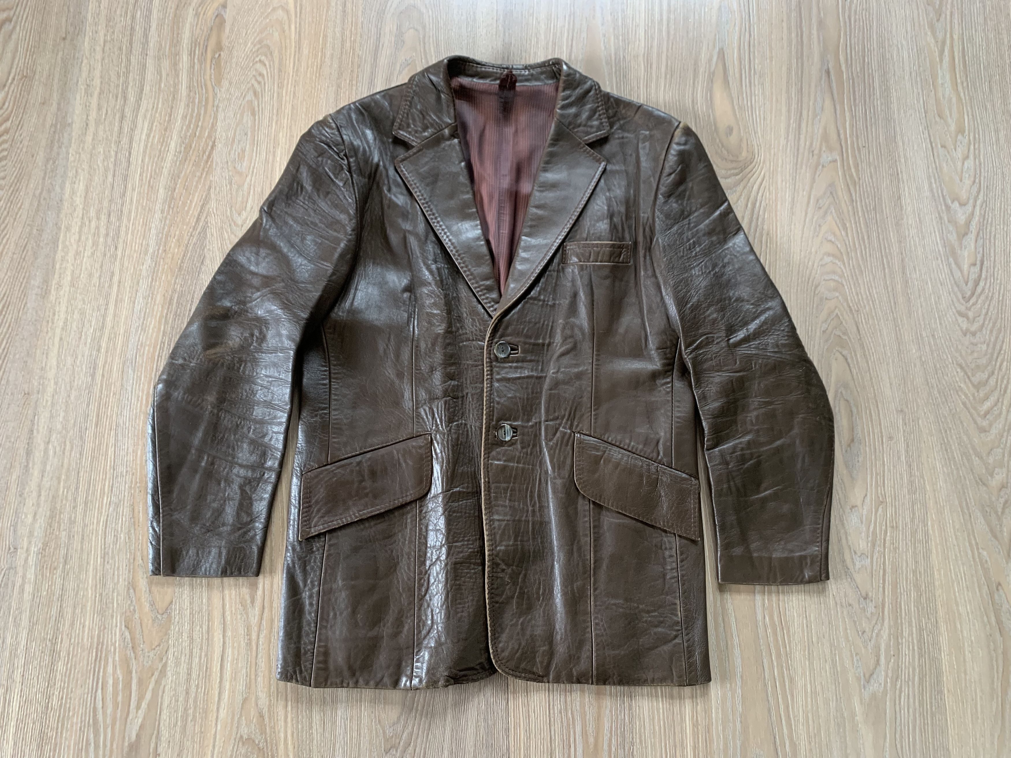 Italian Designers × Leather Jacket × Vintage Vintage Talbot 