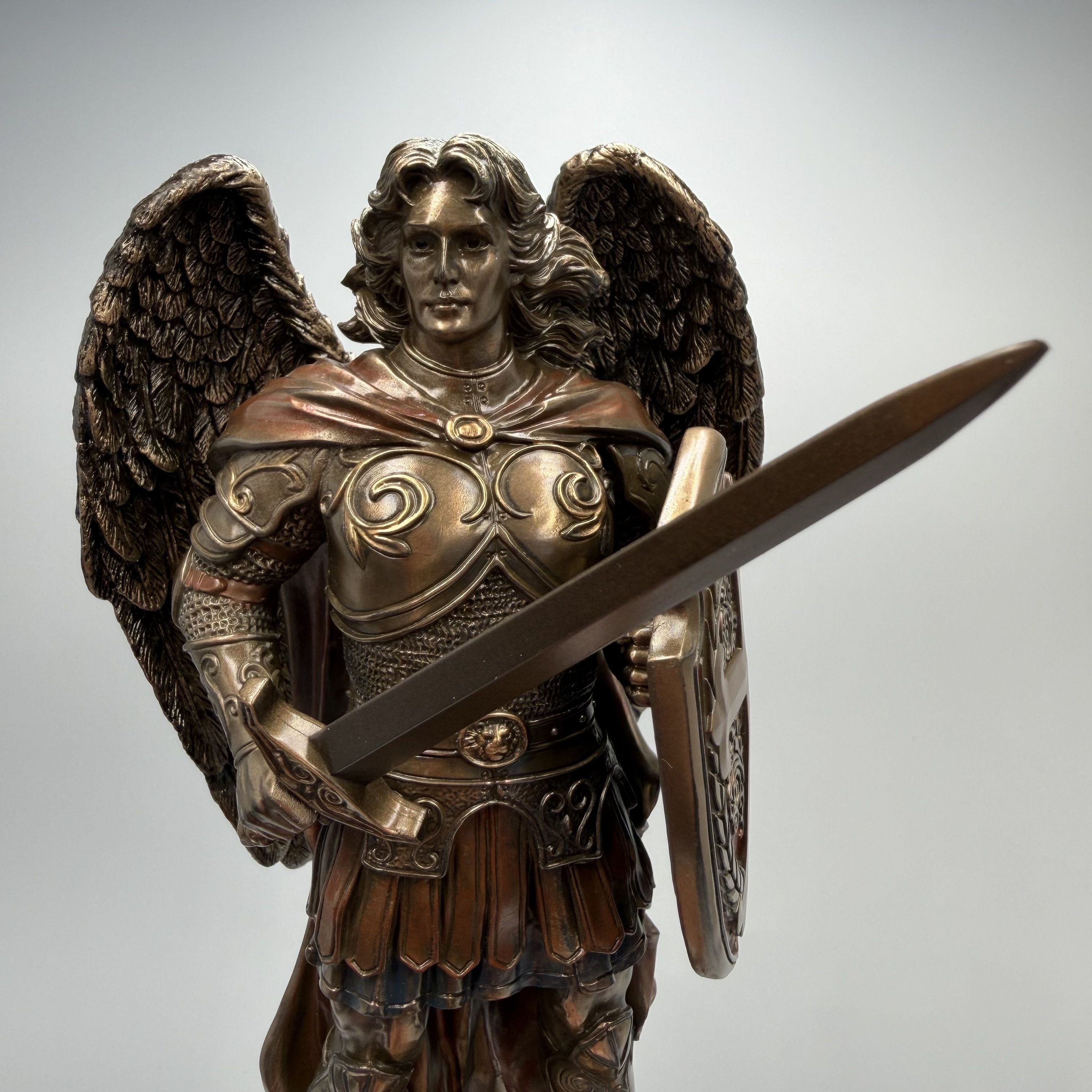 Other Archangel Michael Statue Bronze Polystone Figurine Size ONE SIZE - 1 Thumbnail