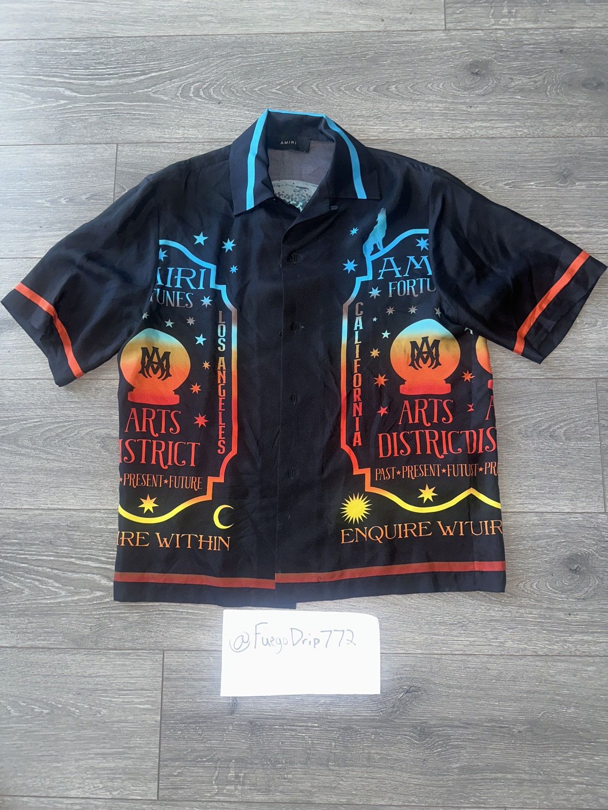 Amiri Amiri Fortune Bowling Shirt Size S | Grailed