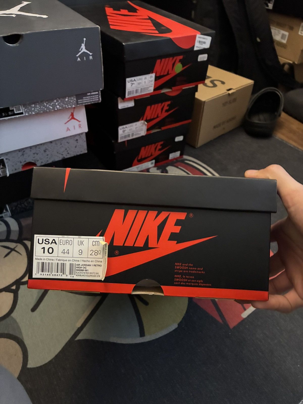 Jordan Brand Jordan 1 black gym red Size US 10 / EU 43 - 8 Thumbnail
