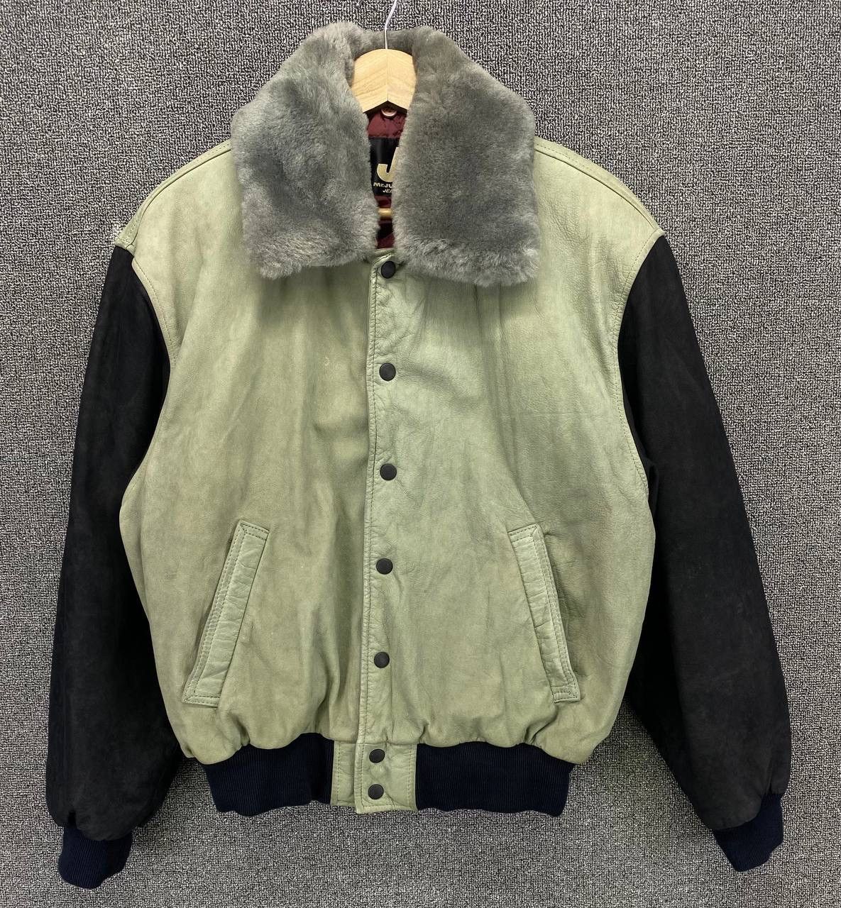 Japanese Brand Vintage Mr Junko Jeans Varsity Leather Jacket Size US M / EU 48-50 / 2 - 5 Thumbnail