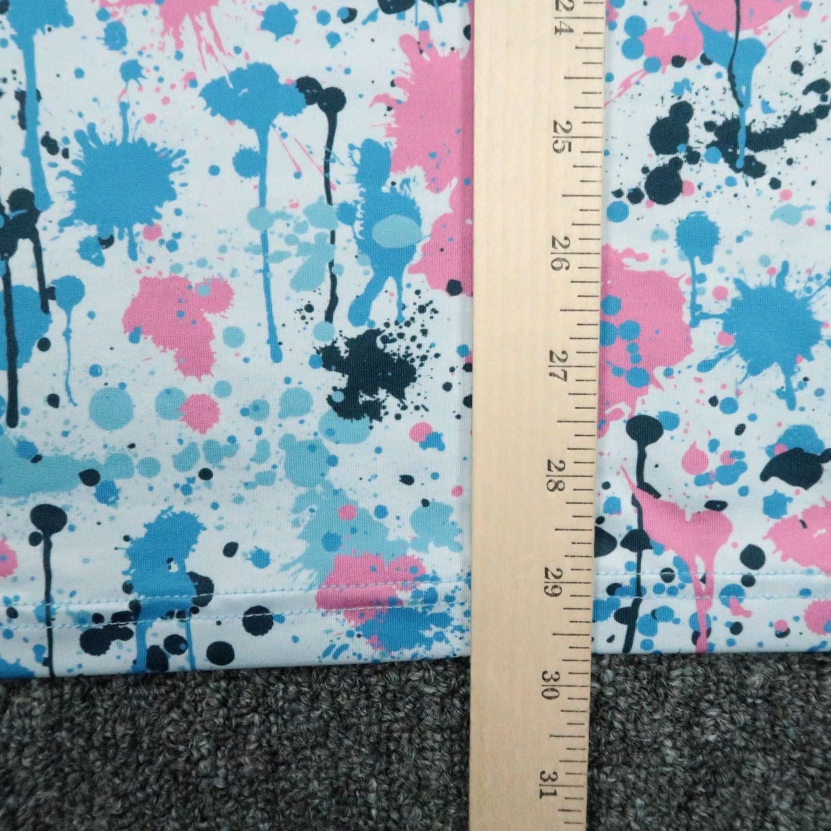 Vintage Pins & Aces Polo Shirt Mens XL White Blue Paint Splatter Print Short Sleeve Polo*/ Size US XL / EU 56 / 4 - 7 Thumbnail