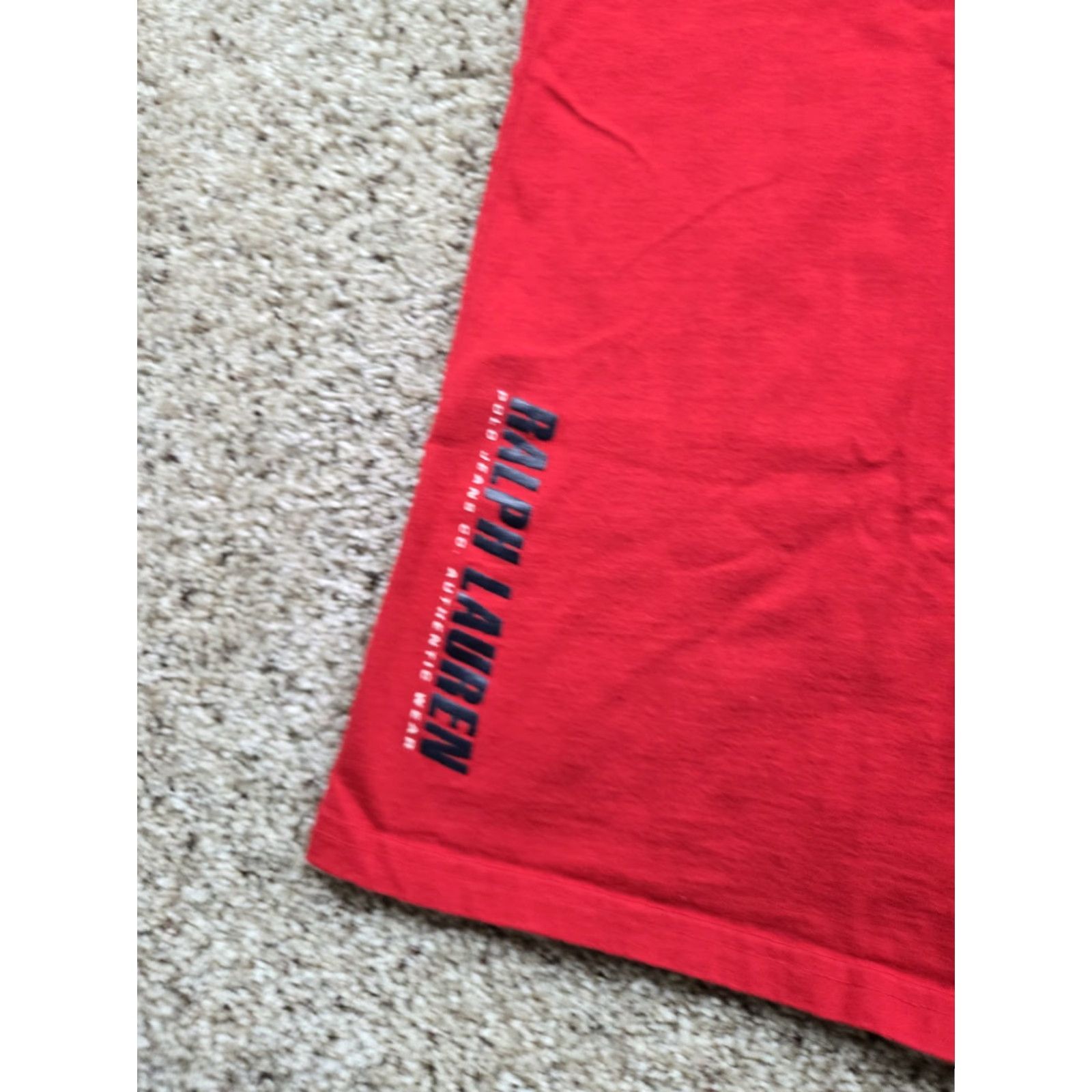 Polo Ralph Lauren VINTAGE Polo Jeans Co Shirt XL Mens Red Short Sleeve Graphic USA Made Y2K Size US XL / EU 56 / 4 - 4 Thumbnail