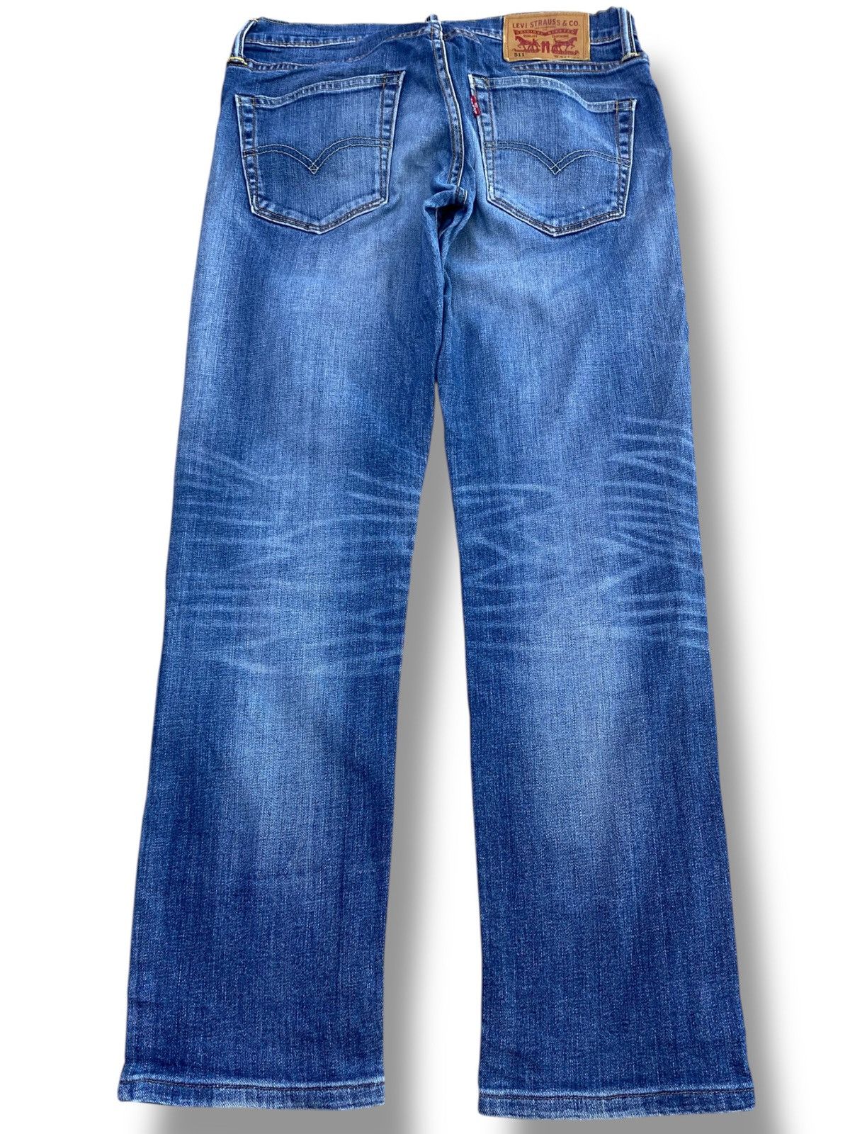 Levi's Levi’s 511 Whiskers Faded Wash Style Ripped Jeans Size US 30 / EU 46 - 3 Thumbnail