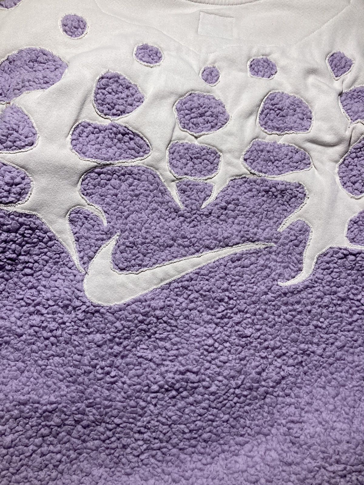 Nike × Vintage ⛩️Nike fleece sweatshirt custom vintage y2k rare purple baggy Size US M / EU 48-50 / 2 - 7 Thumbnail