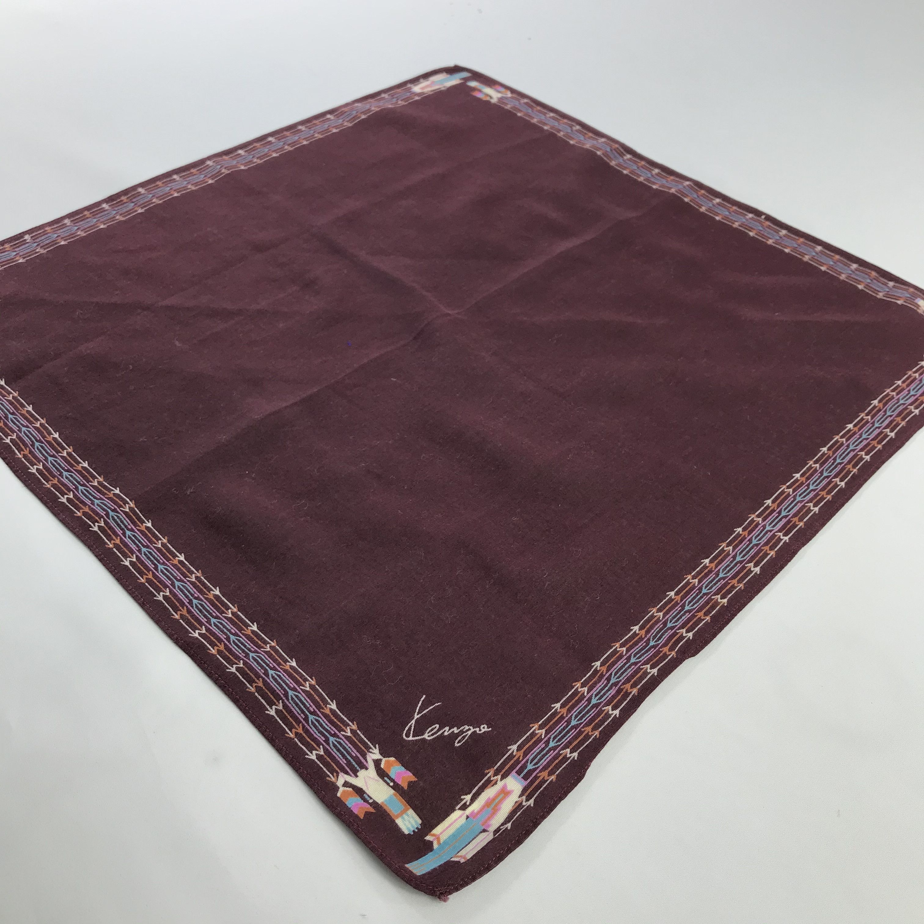 Kenzo × Vintage Kenzo Bandana / Handkerchief / Neckerchief - S744 Size ONE SIZE - 2 Thumbnail