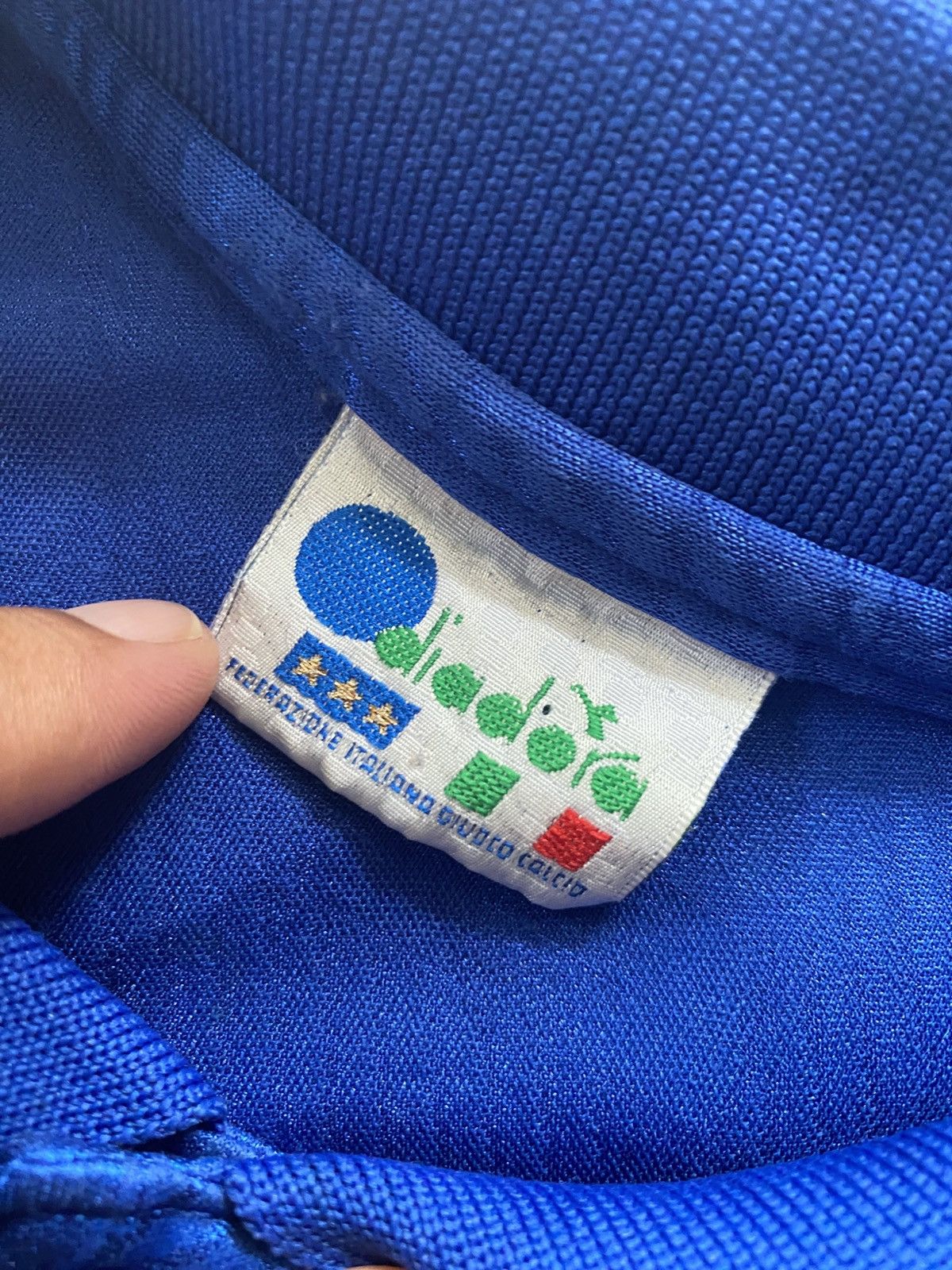 Diadora × Vintage Rare Vintage Italy 1994 Diadora World Cup Azzurri jersey Size US M / EU 48-50 / 2 - 5 Thumbnail