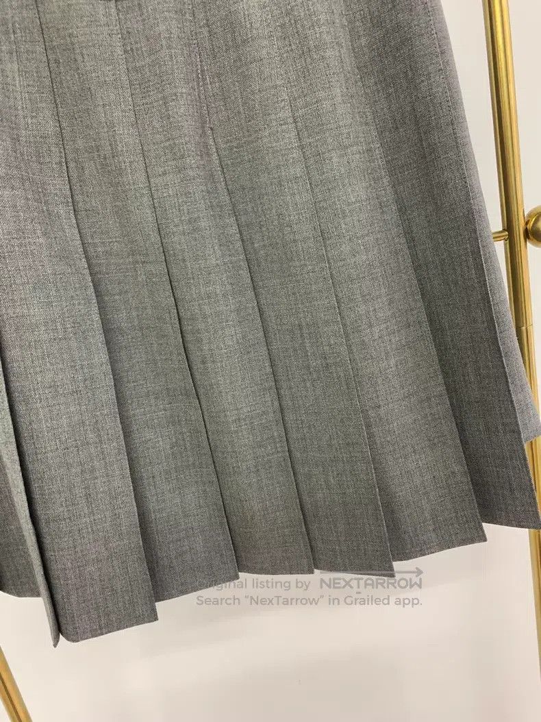 Thom Browne Thom Browne Classic Gray Wool Pleated Skirt Size 24" / US 00 / IT 34 - 3 Thumbnail