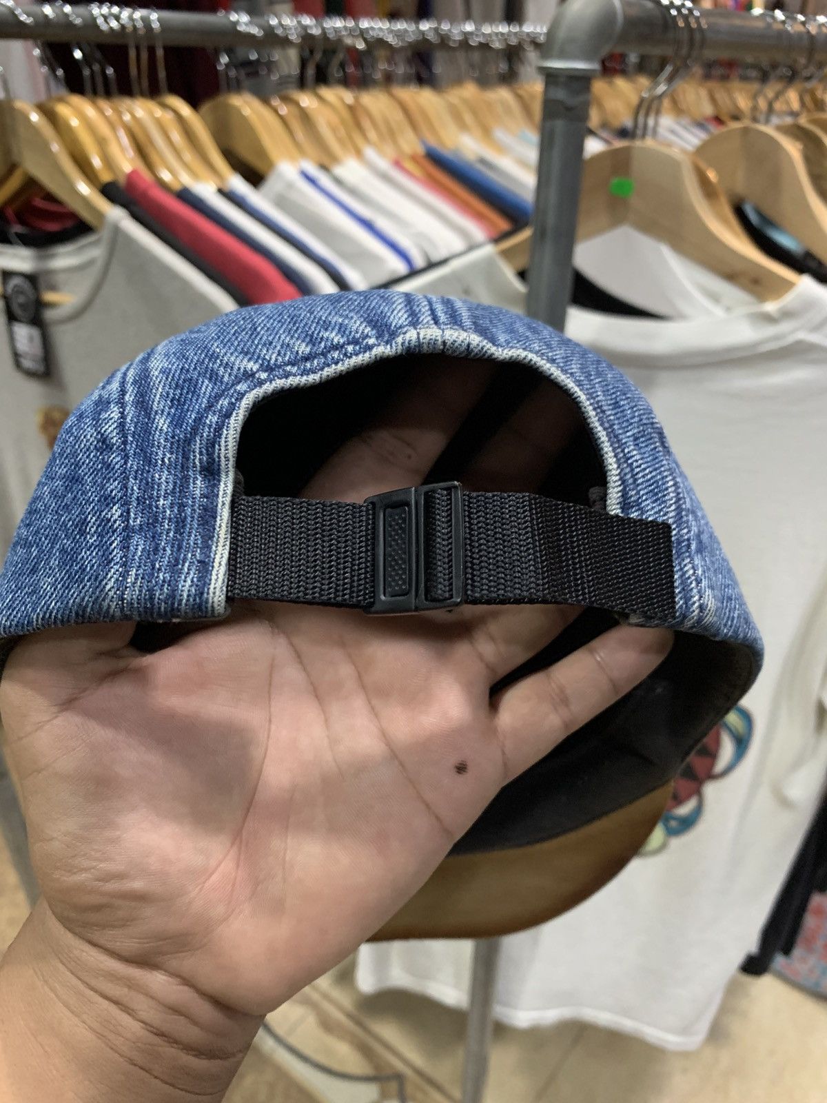 Supreme SUPREME DENIM LEATHER 5 PANEL CAP Size ONE SIZE - 3 Thumbnail