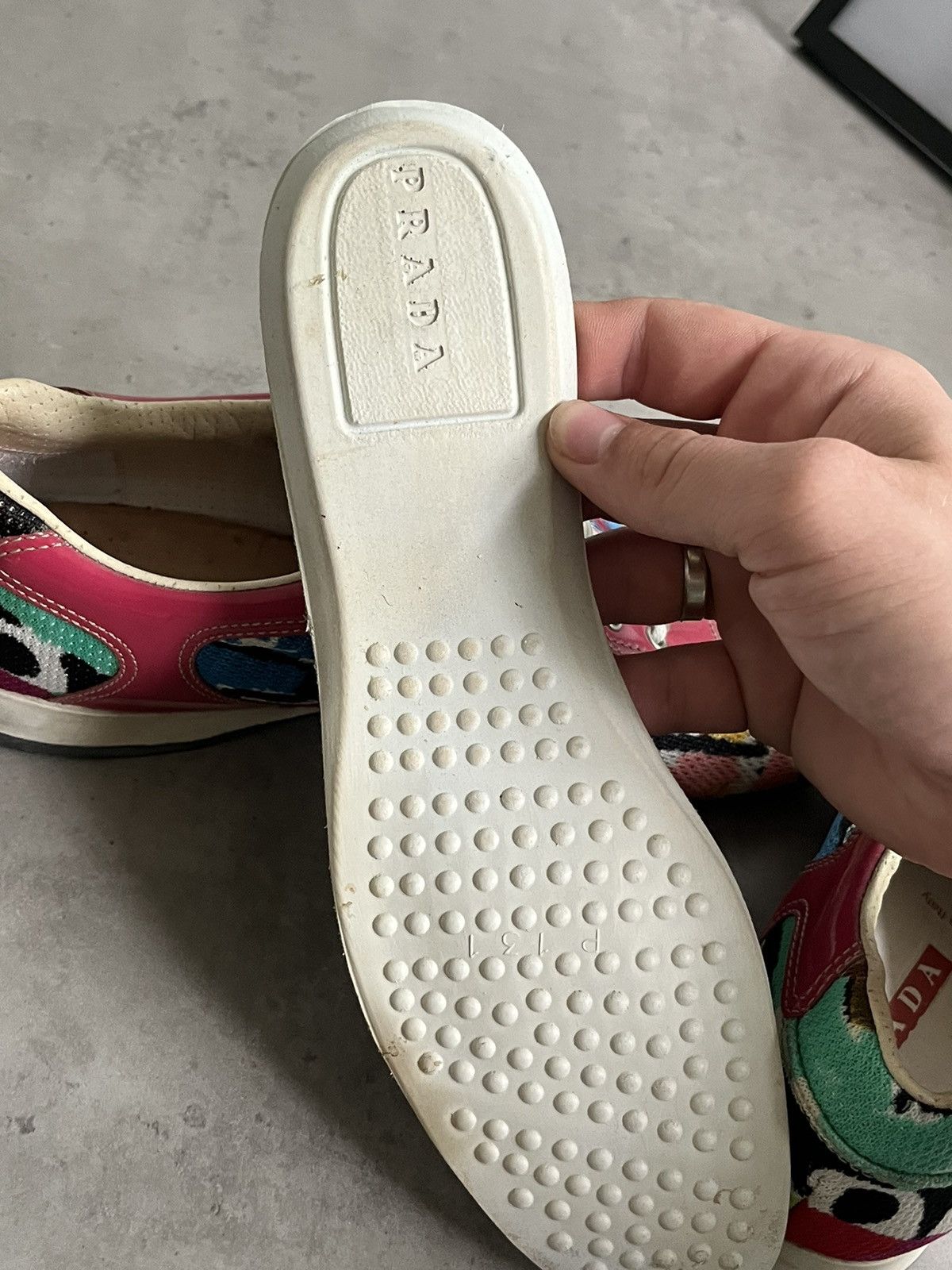 Prada Prada Sport Multicolor Fabric And Patent Leather Low Top Size US 6.5 / IT 36.5 - 12 Thumbnail
