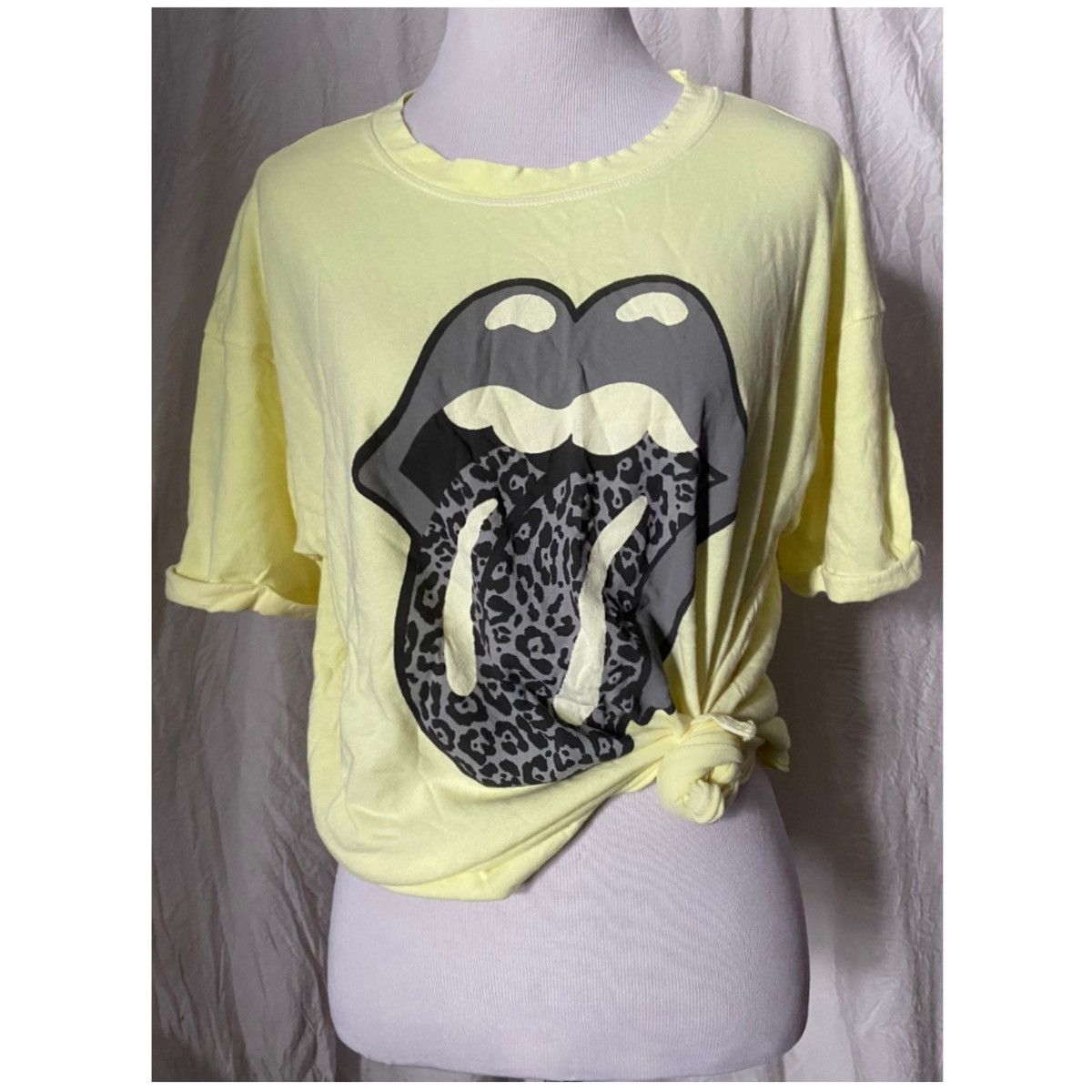 Other The Rolling Stones, Neon, Oversized Boxy Tee, w/ Leopard Size S / US 4 / IT 40 - 8 Thumbnail