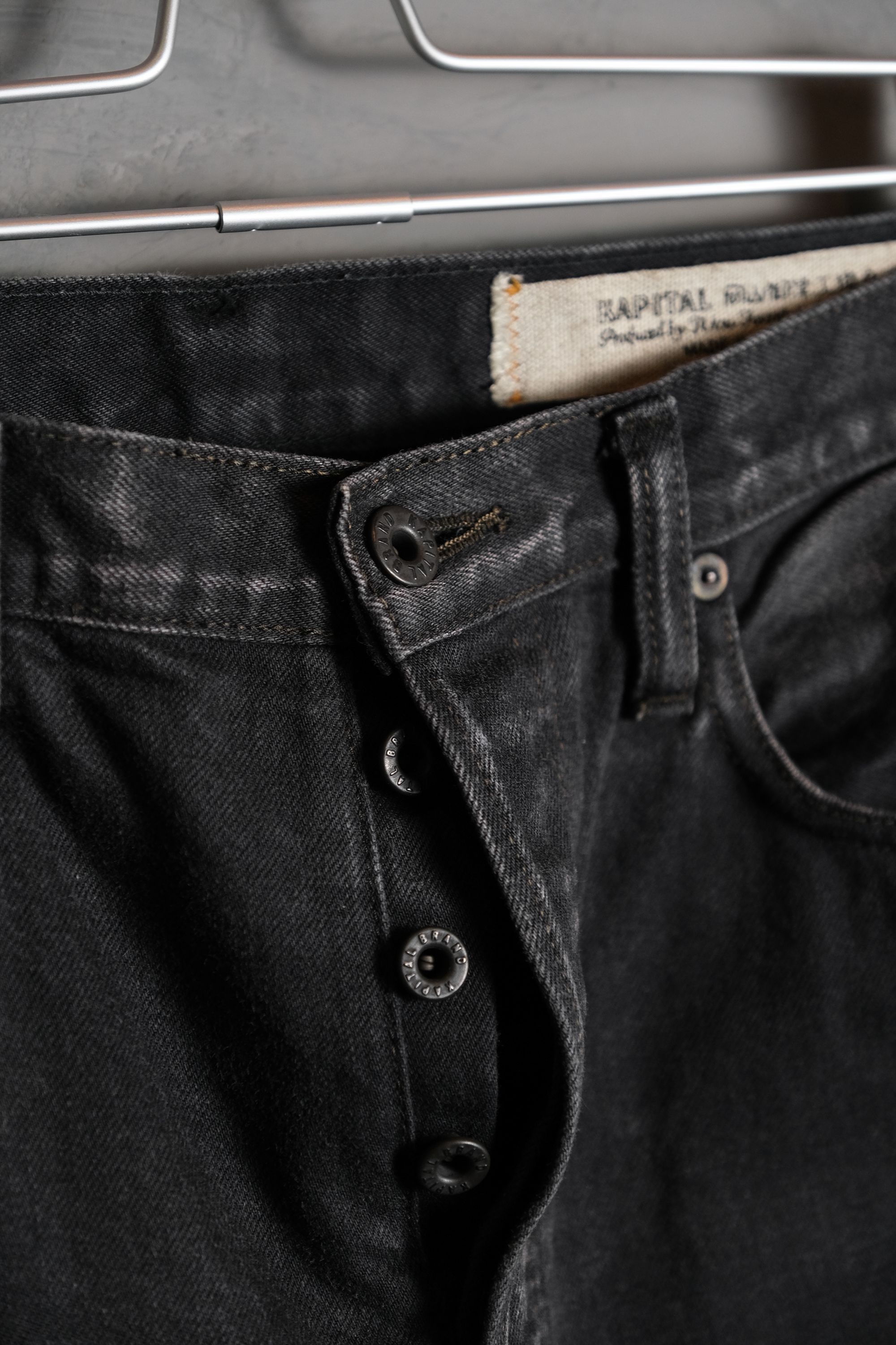 Kapital Kapital CISCO Black Washed Denim Jeans Size US 36 / EU 52 - 2 Thumbnail