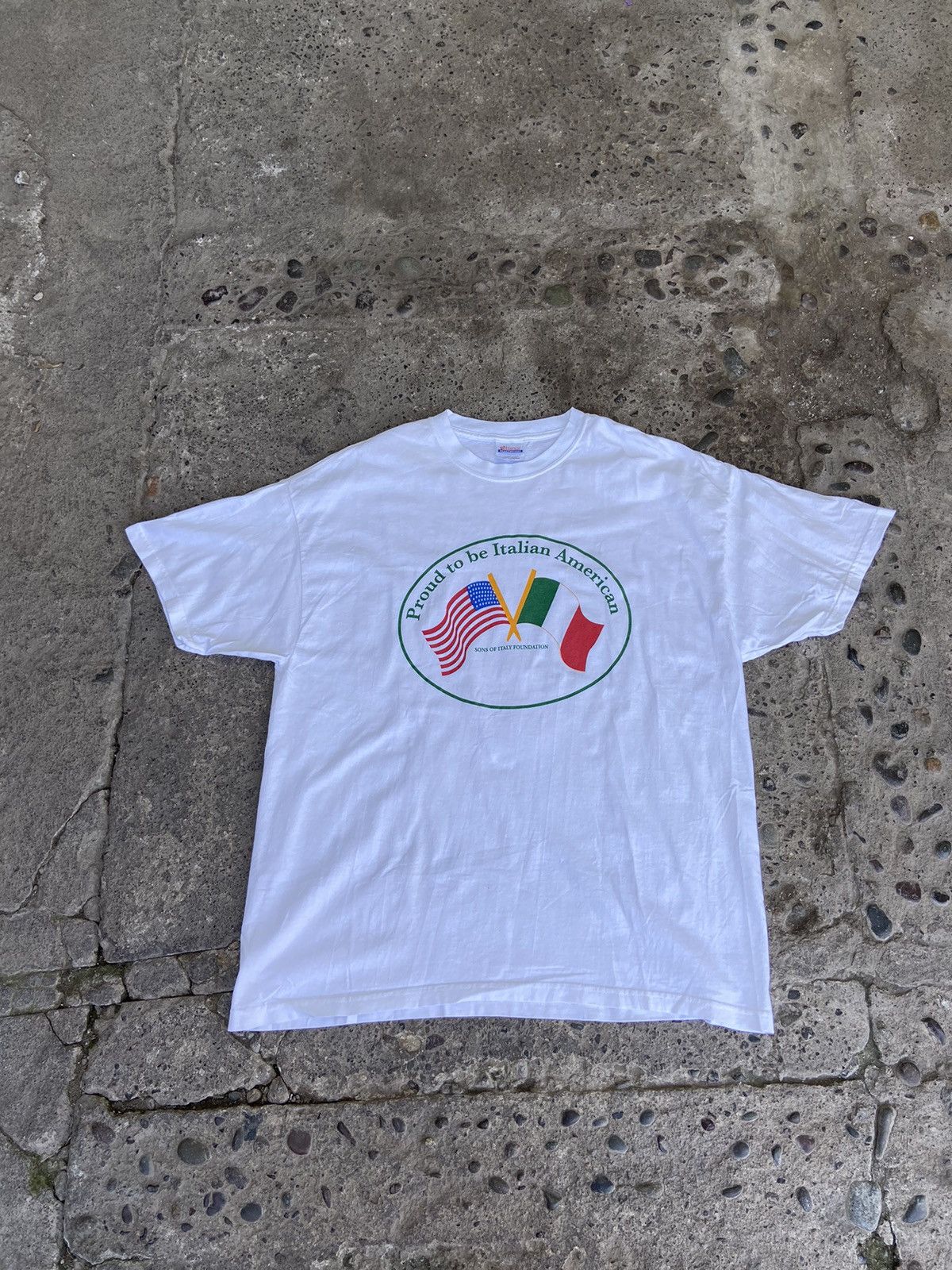 Vintage Vintage proud to be Italian American t shirt Size US XL / EU 56 / 4 - 1 Thumbnail