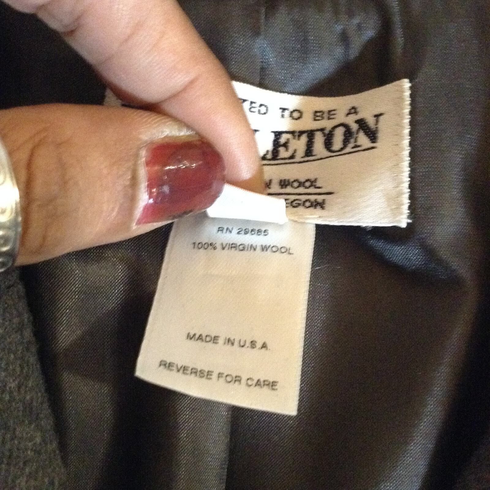 Pendleton Pendleton Wool Gray Blazer SZ 10 Collared Hidden Buttons VTG Size L / US 10 / IT 46 - 11 Thumbnail