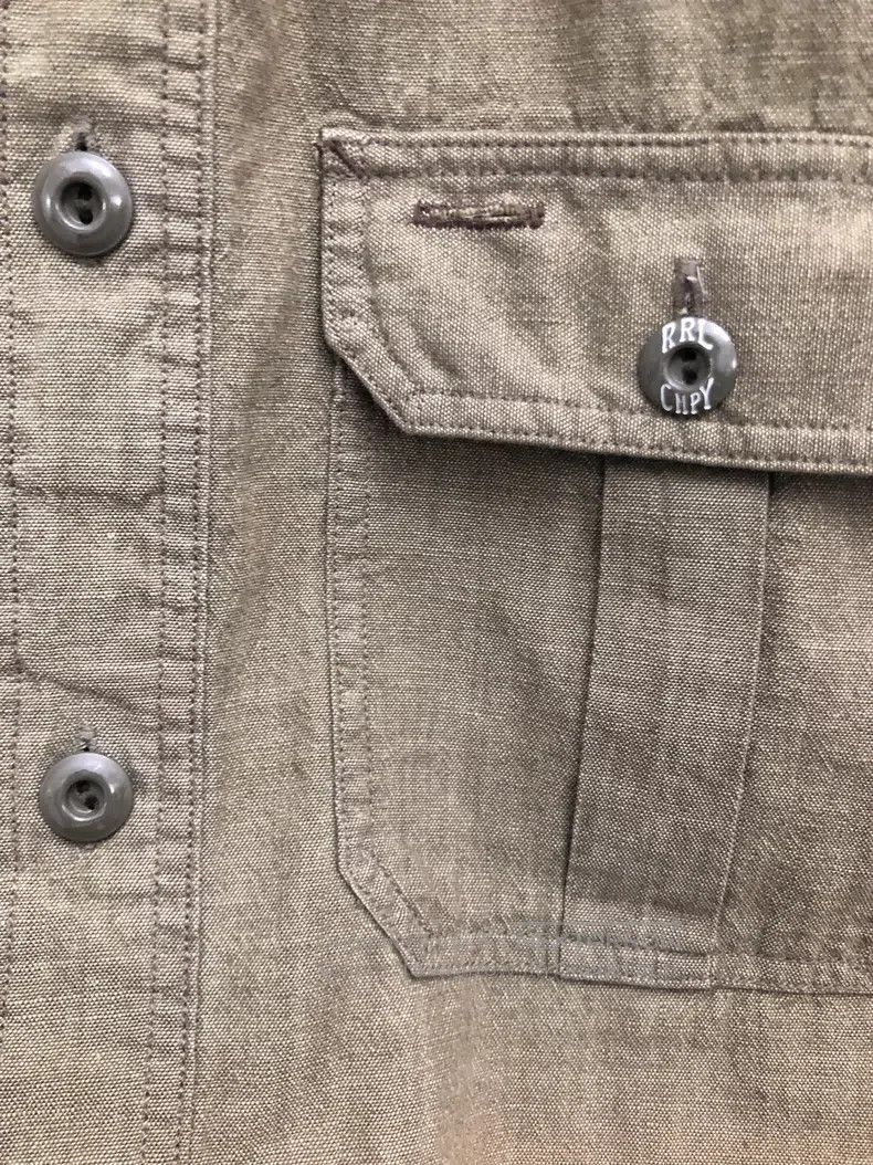 RRL Ralph Lauren RRL Ralph Lauren Youth fabric workwear shirt Size US M / EU 48-50 / 2 - 2 Thumbnail