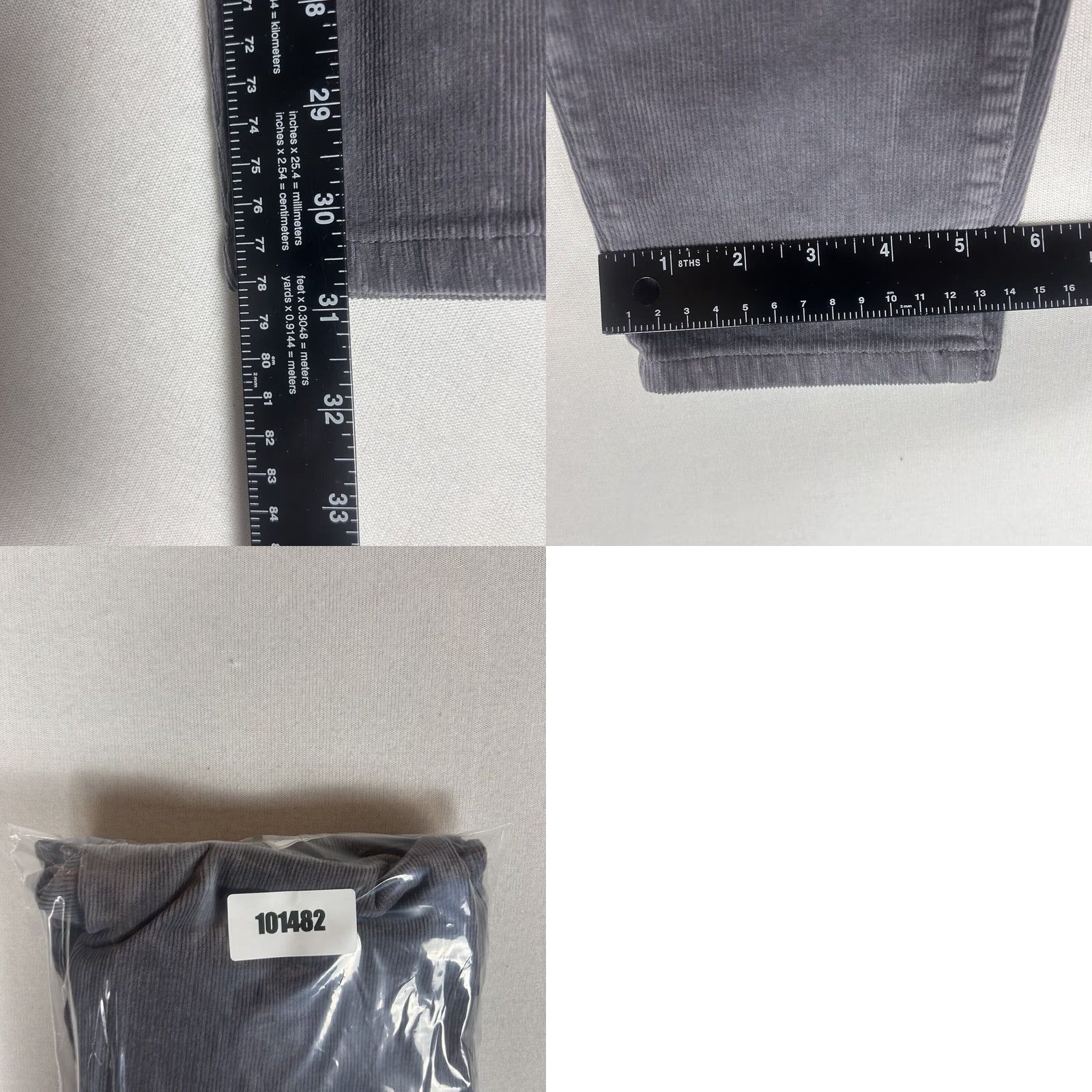 Banana Republic Banana Republic Womens Corduroy Pants Size 30L Gray Chino Casual Workwear Straight Pants Womens 30 Gray Corduroy Cotton Blend Spandex Regular 30L Size 30" / US 8 / IT 44 - 8 Thumbnail