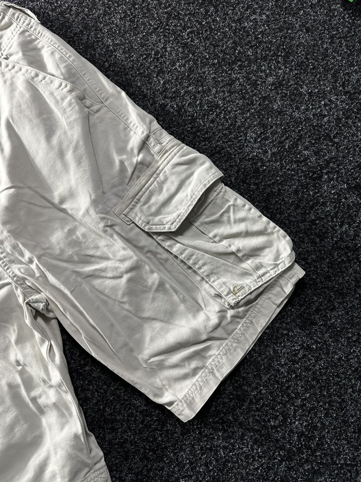 Quiksilver × Vintage 🚨Vintage Quicksilver CARGO BEIGE Japanese Surf style Shorts Size US 32 / EU 48 - 3 Thumbnail
