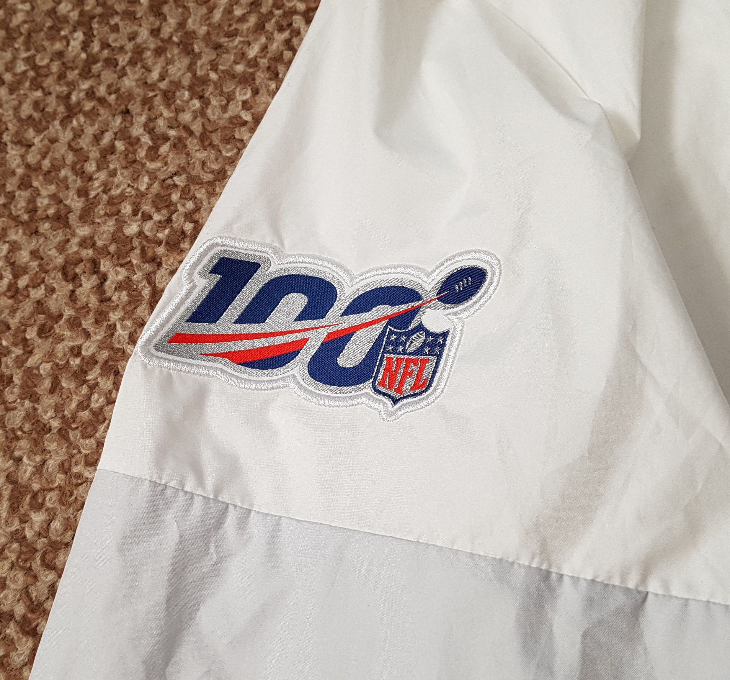 Nike Nike New England Patriots Jacket NFL 100 Lightweight Coach Size US XL / EU 56 / 4 - 5 Thumbnail